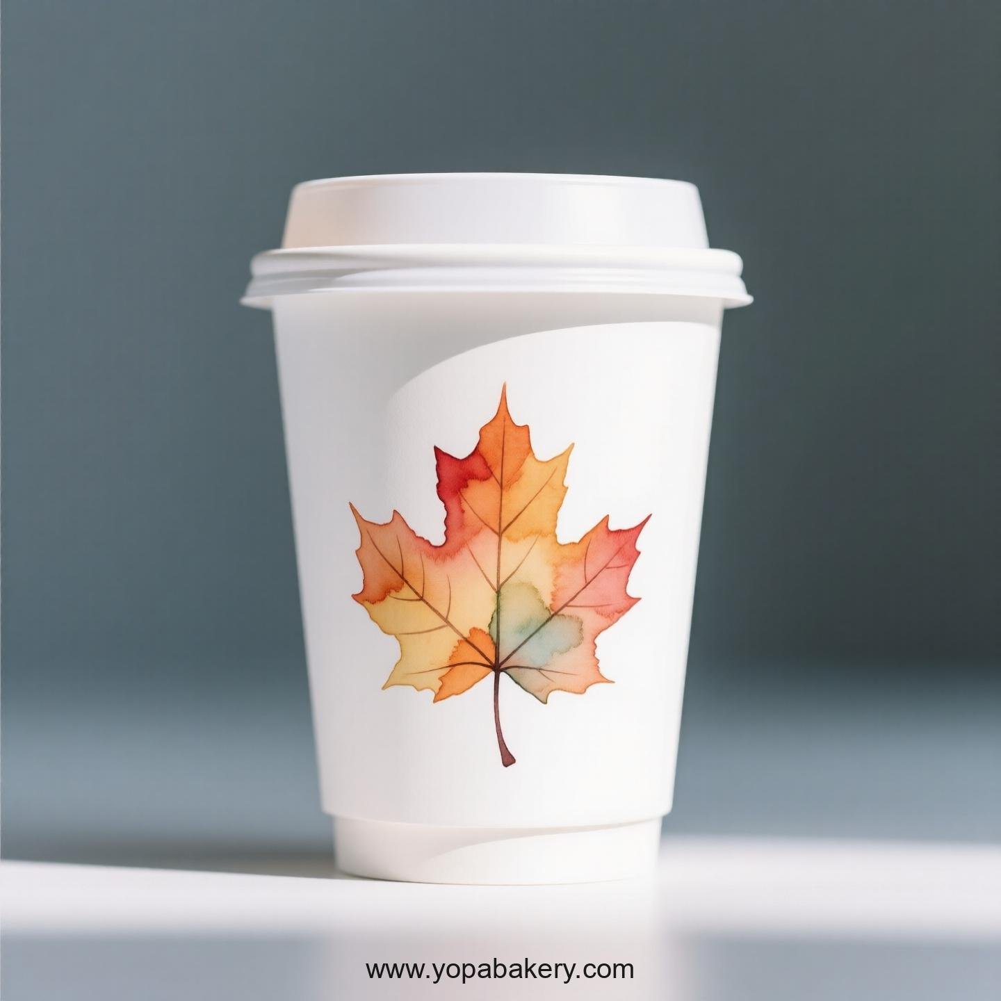 Maple Design Coffee Paper Cups Factory: Logo Printing Ready