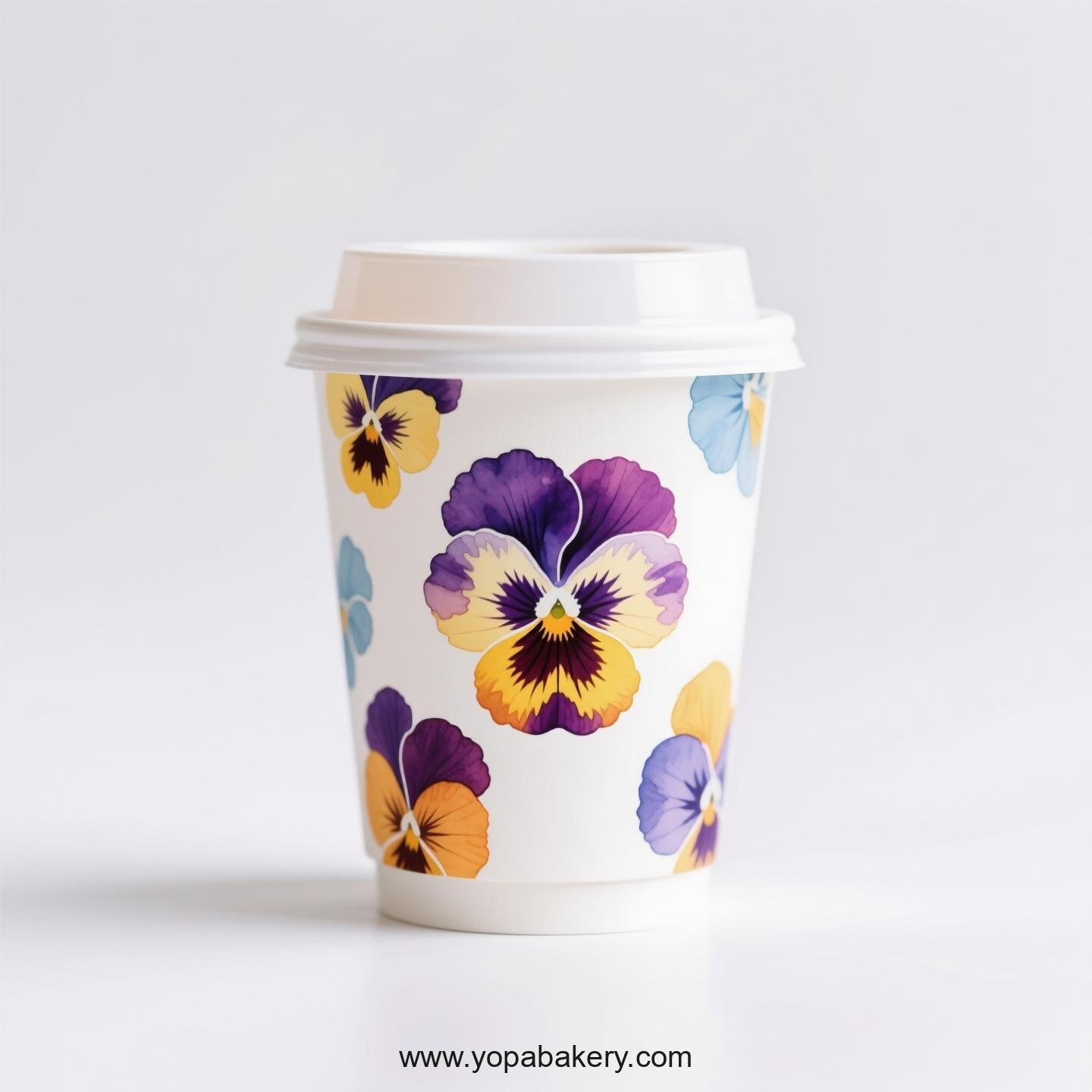 Pansy Design Coffee Paper Cups Factory: High-End Presentation
