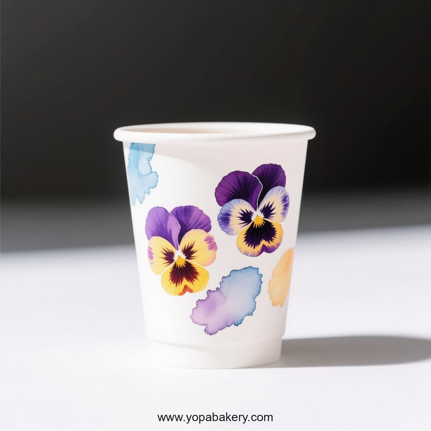 Pansy Design Coffee Paper Cups Factory: High-End Presentation