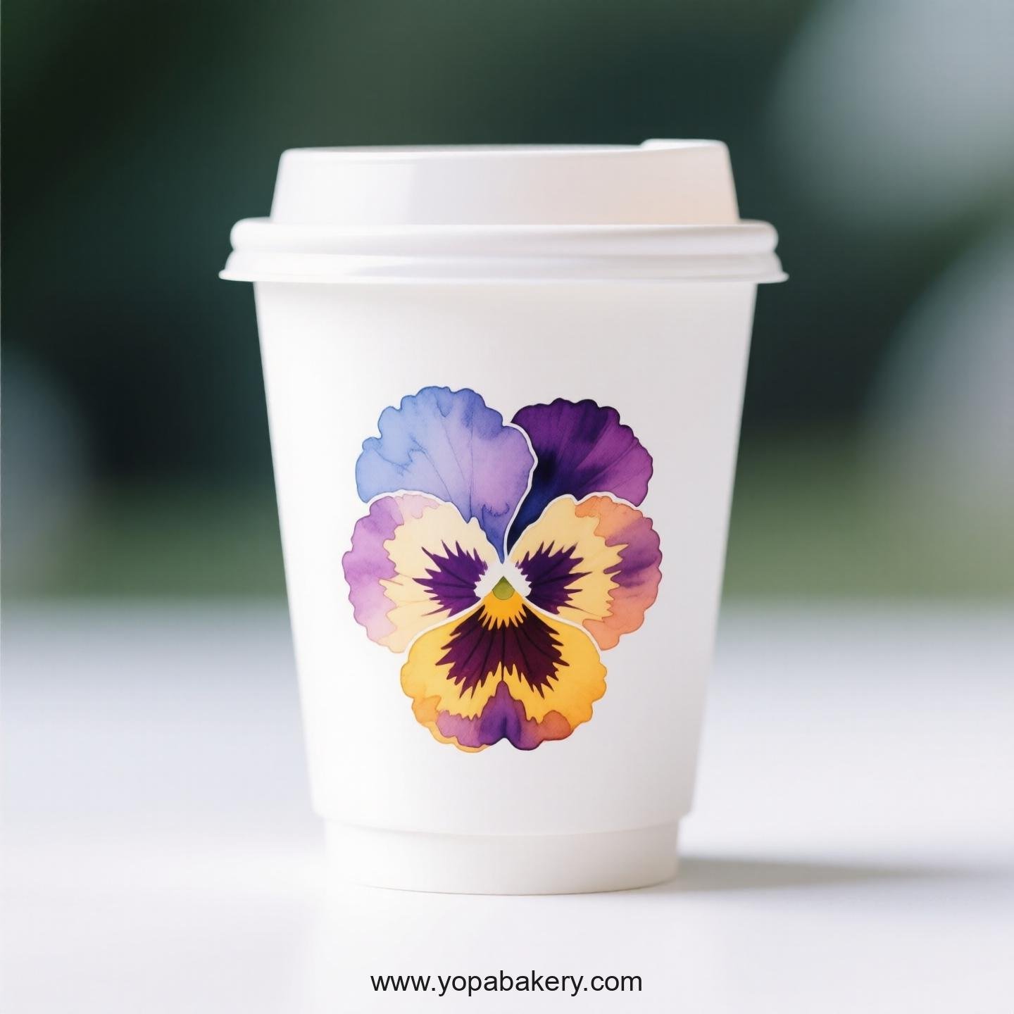 Pansy Design Coffee Paper Cups Factory: High-End Presentation