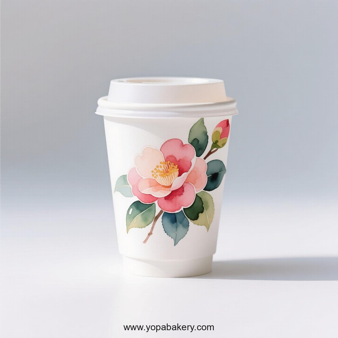 Peach Blossom Design Coffee Paper Cups Factory: Keeps Coffee Hot Longer