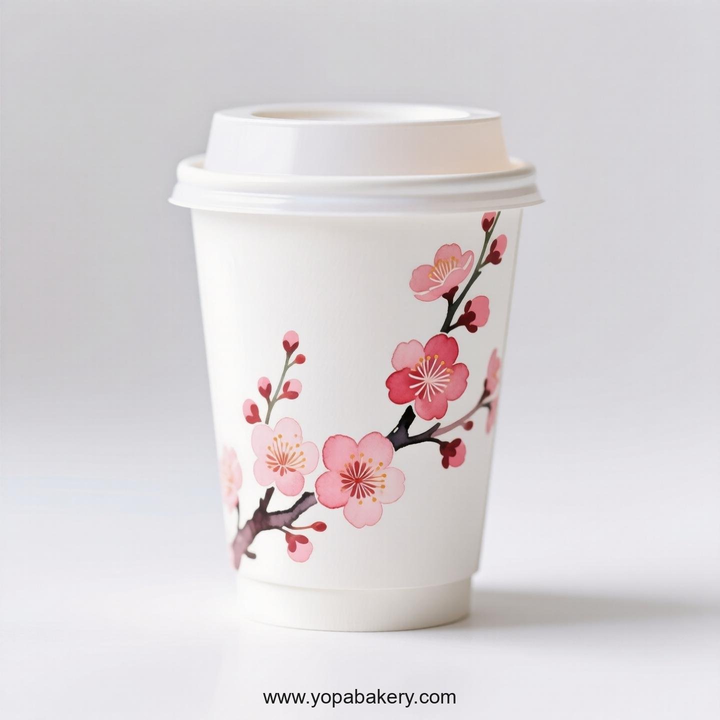 Plum Blossom Design Coffee Paper Cups Factory: Nature-Conscious Design