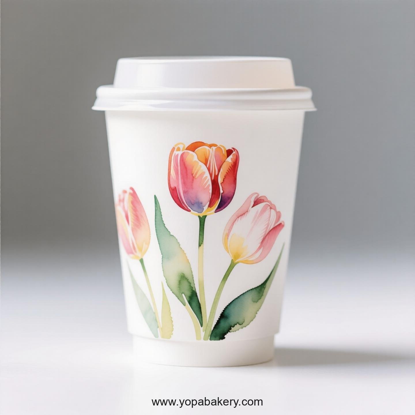 Tulip Design Coffee Paper Cups Factory: Plastic-Free Option Tulip Design Coffee Paper Cups Factory: Plastic-Free Option