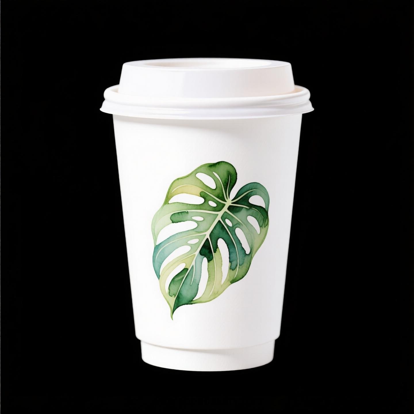 Disposable Alocasia Design Coffee Paper Cups Factory: Perfect for Bakeries