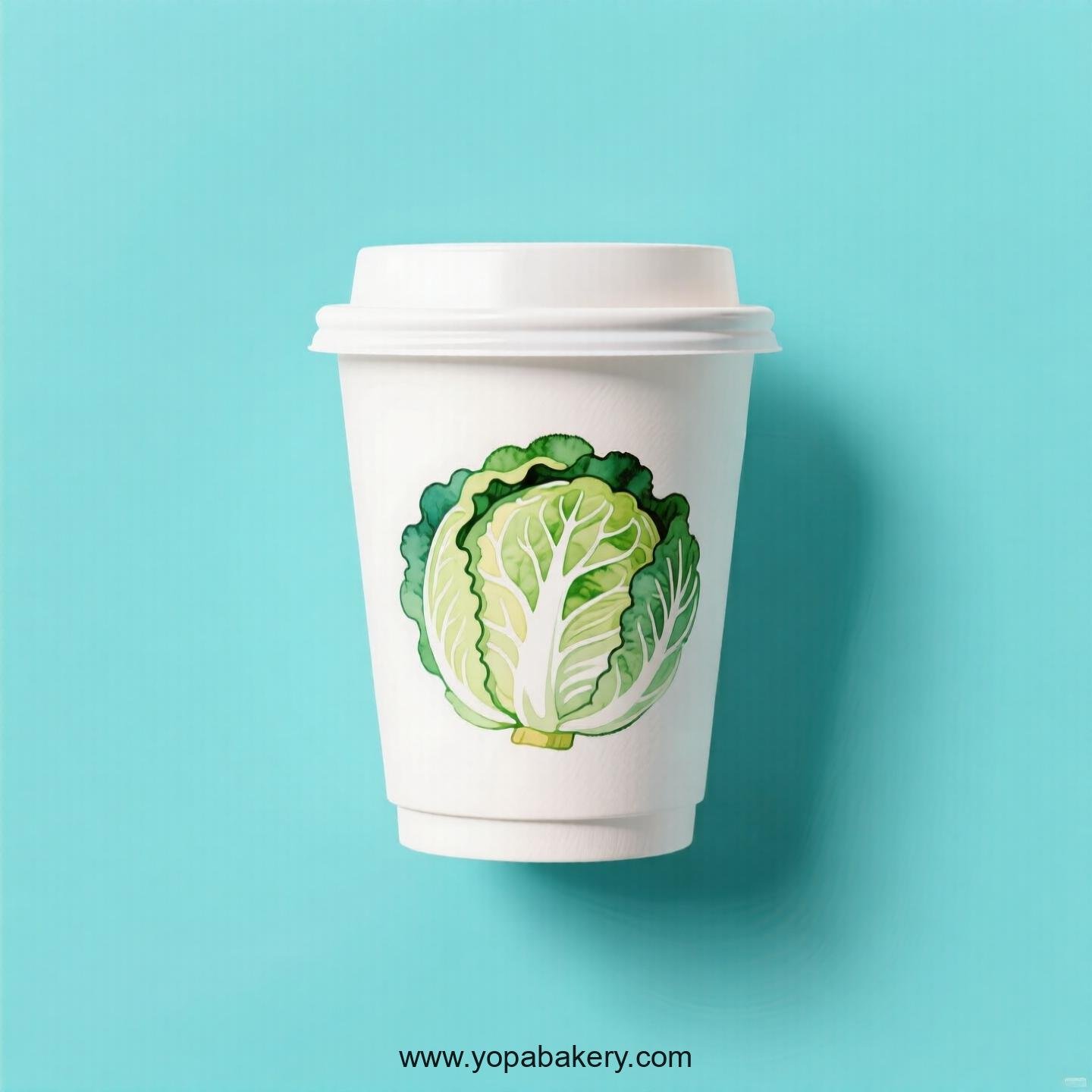 Cabbage Design Paper Coffee Cups Factory: 4-24 oz Custom Logo Cabbage Design Paper Coffee Cups Factory: 4-24 oz Custom Logo