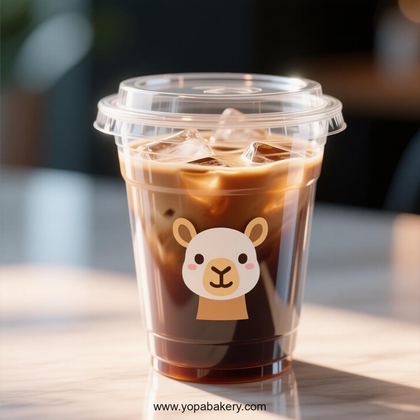 Camel Themed Clear Plastic Cups - Disposable PP & PET Coffee Cups with Lids Camel Themed Clear Plastic Cups - Disposable PP & PET Coffee Cups with Lids