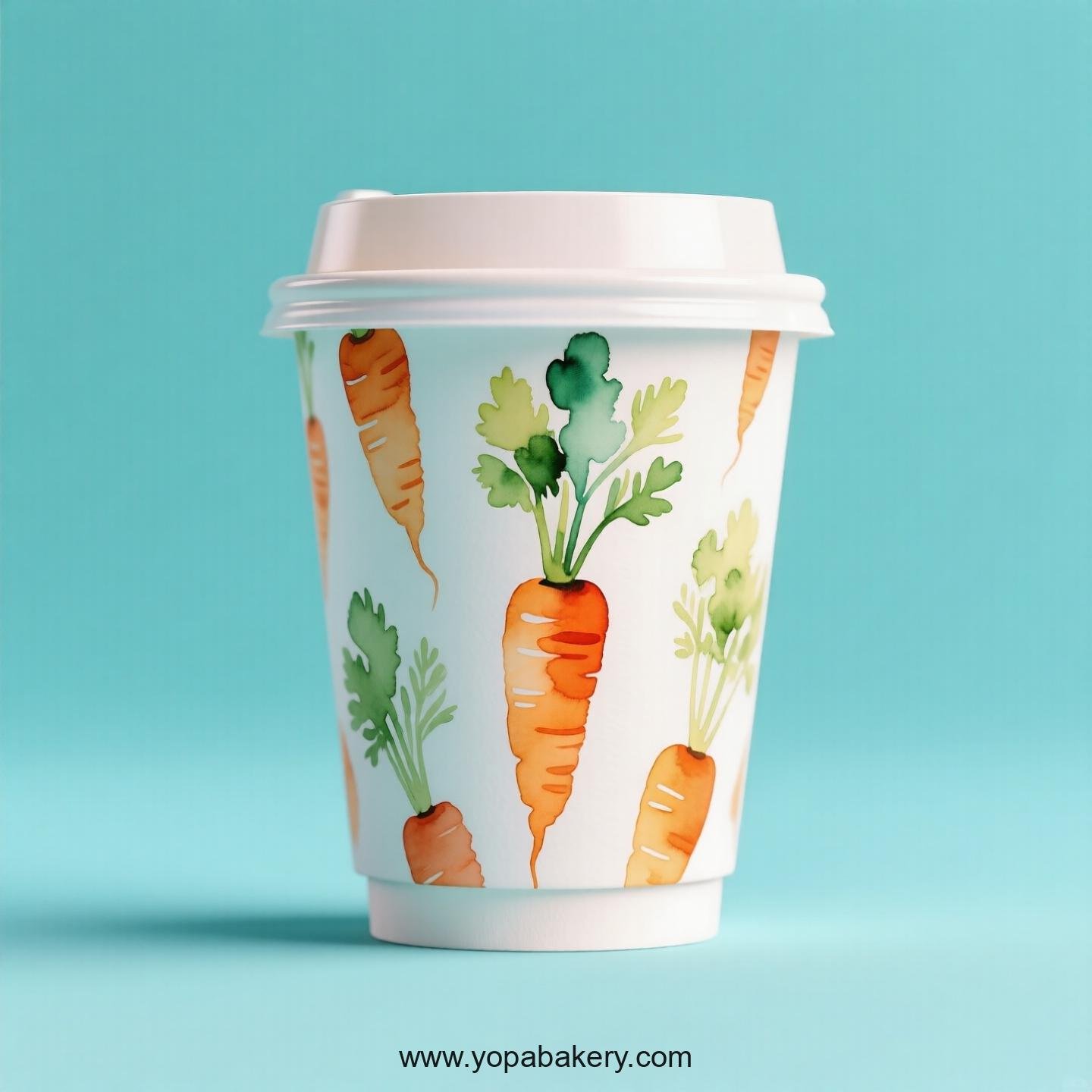 Carrot Design Paper Coffee Cups Factory: 4-24 oz Custom Logo Carrot Design Paper Coffee Cups Factory: 4-24 oz Custom Logo