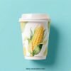 Corn Design Paper Coffee Cups Factory: 4-24 oz Custom Logo