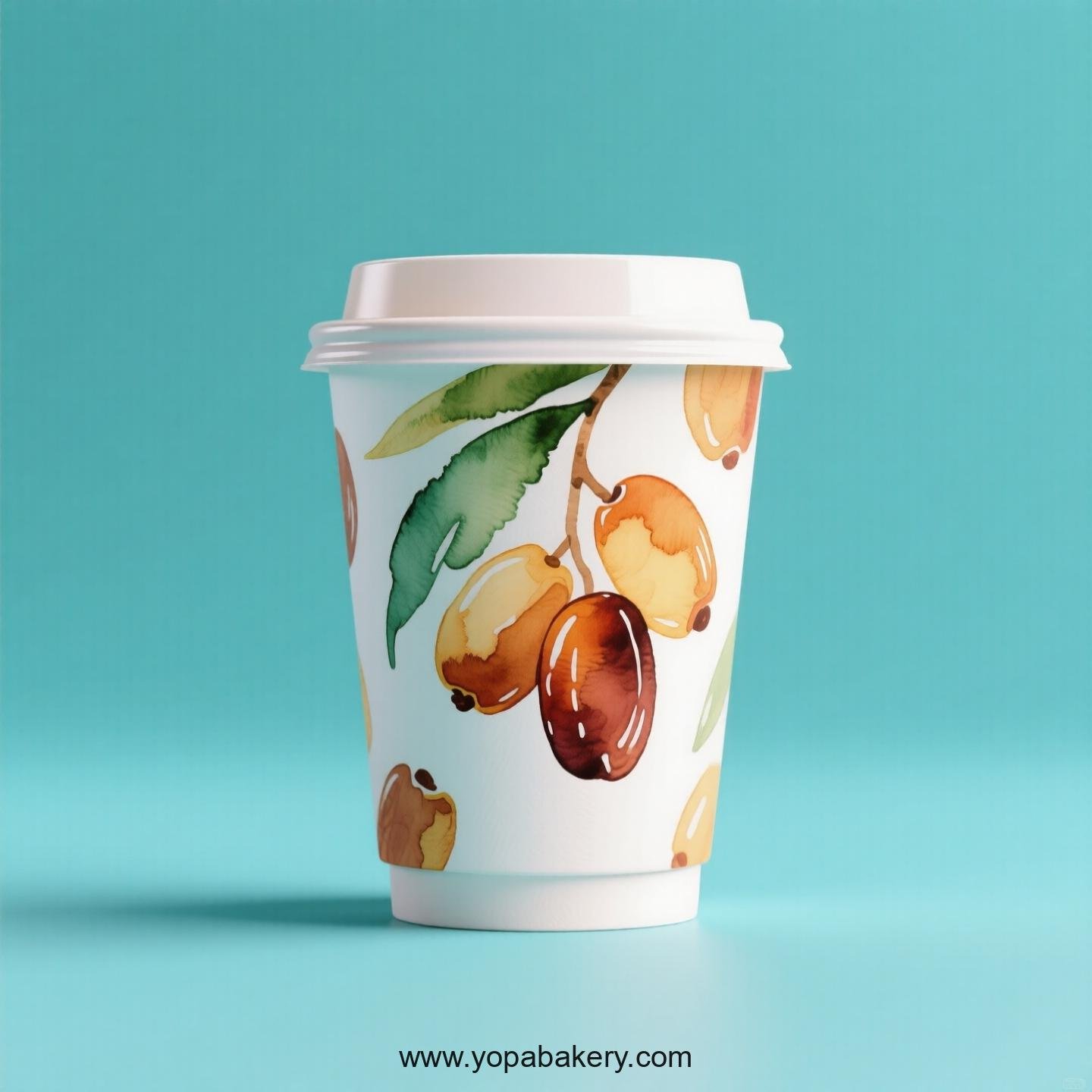 Date Design Paper Coffee Cups Factory: 4-24 oz Custom Logo
