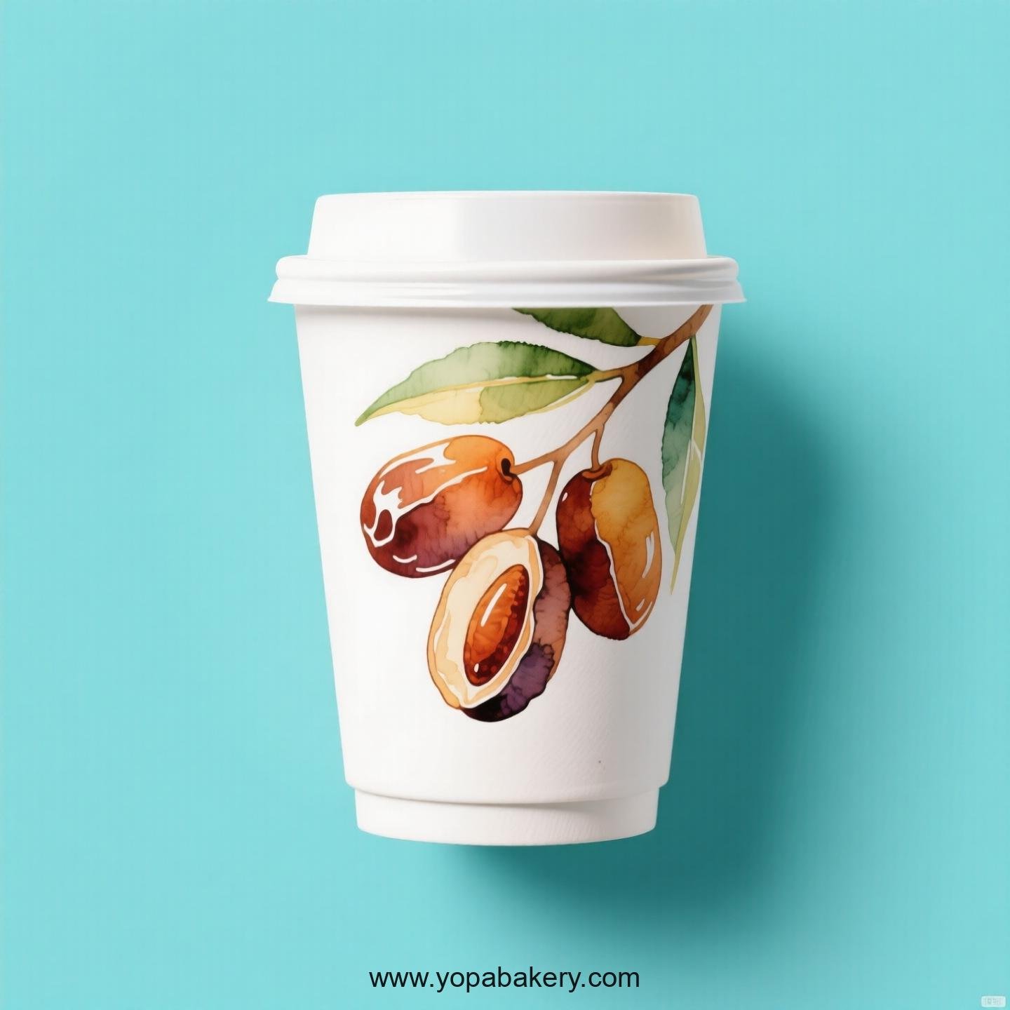 Date Design Paper Coffee Cups Factory: 4-24 oz Custom Logo