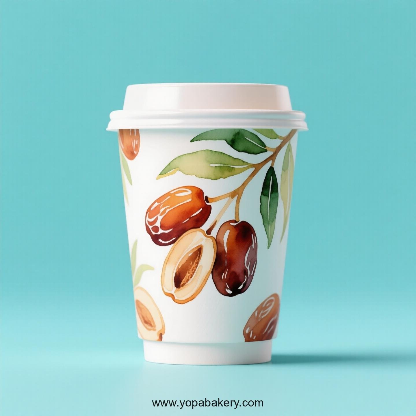 Date Design Paper Coffee Cups Factory: 4-24 oz Custom Logo