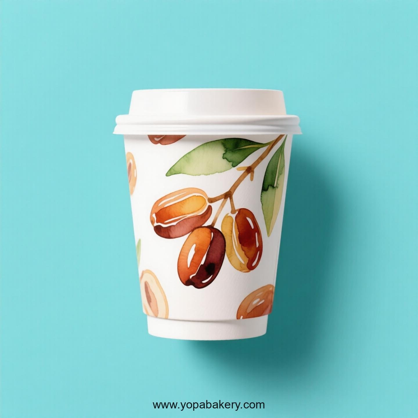 Date Design Paper Coffee Cups Factory: 4-24 oz Custom Logo