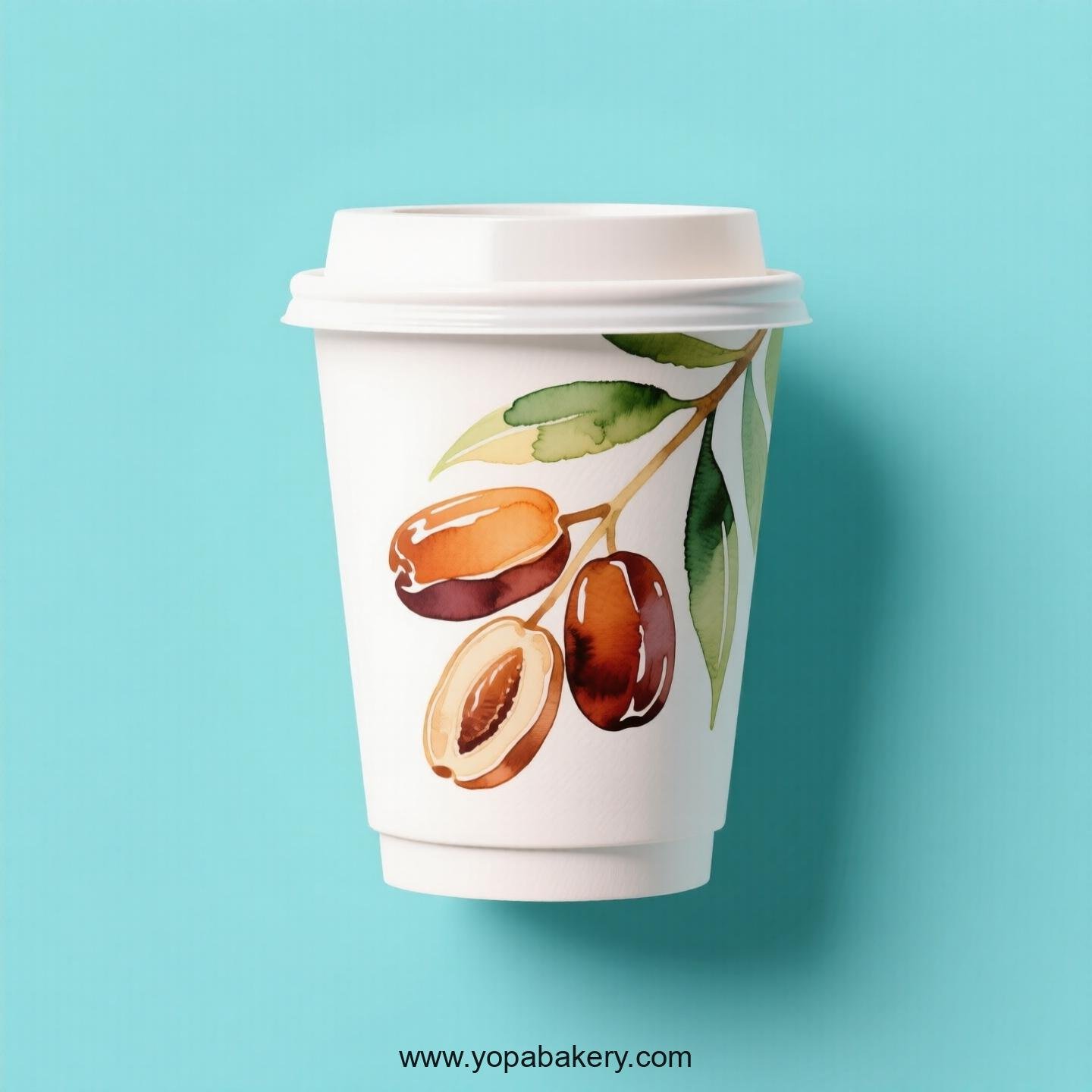 Date Design Paper Coffee Cups Factory: 4-24 oz Custom Logo