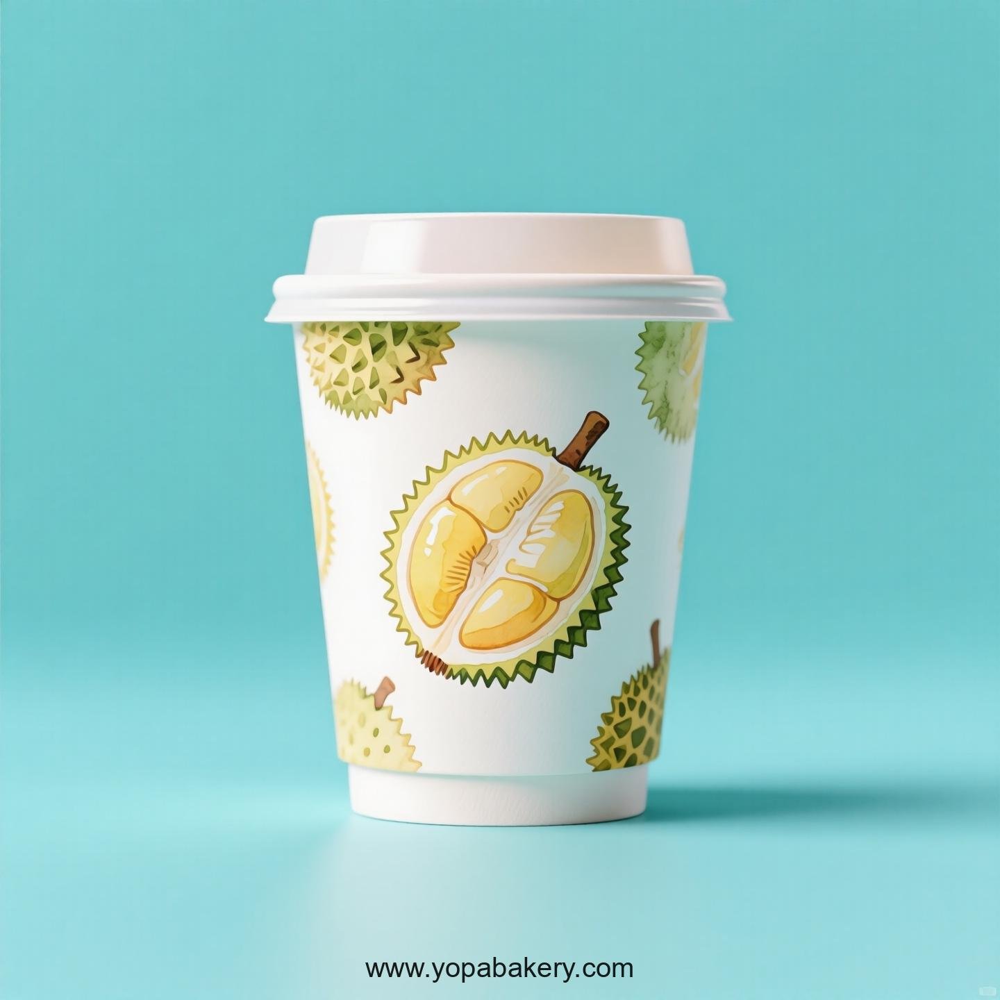 Durian Design Paper Coffee Cups Factory: 4-24 oz Custom Logo