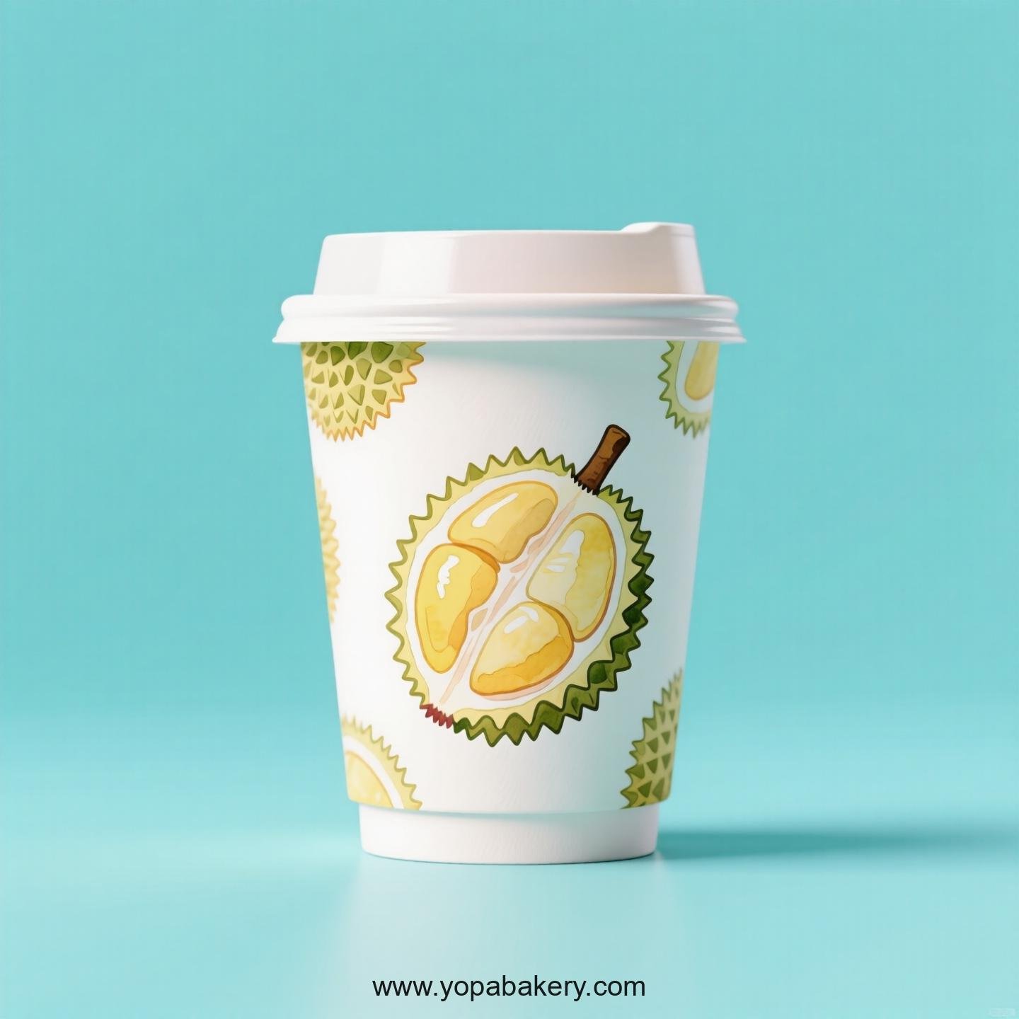 Durian Design Paper Coffee Cups Factory: 4-24 oz Custom Logo