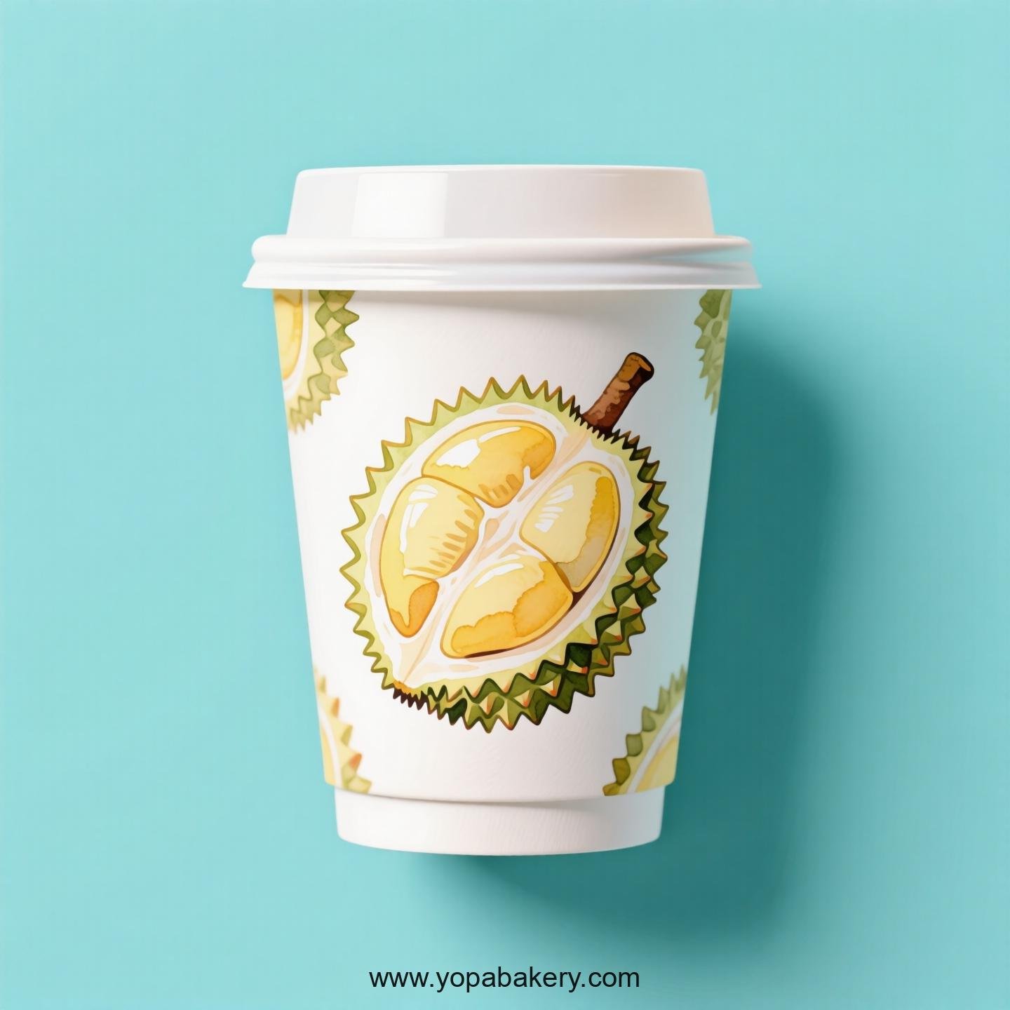 Durian Design Paper Coffee Cups Factory: 4-24 oz Custom Logo