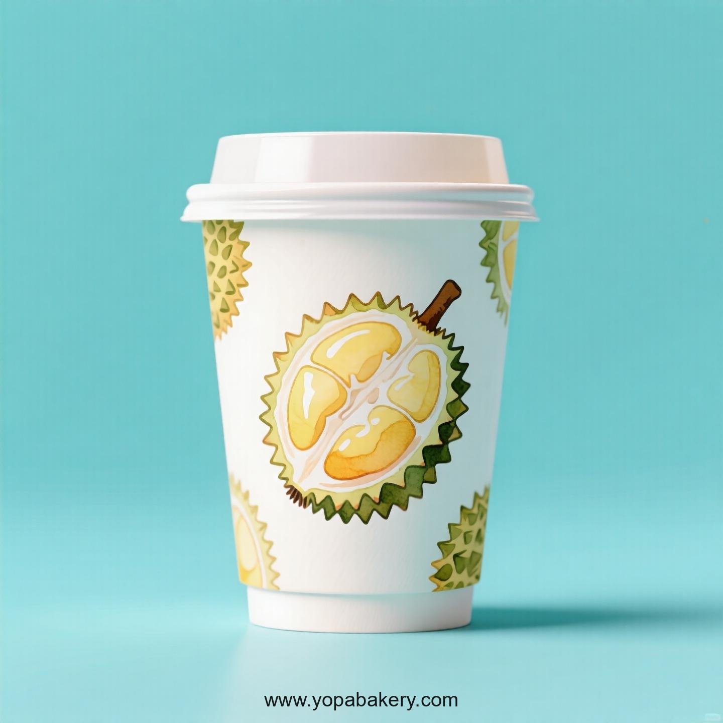 Durian Design Paper Coffee Cups Factory: 4-24 oz Custom Logo