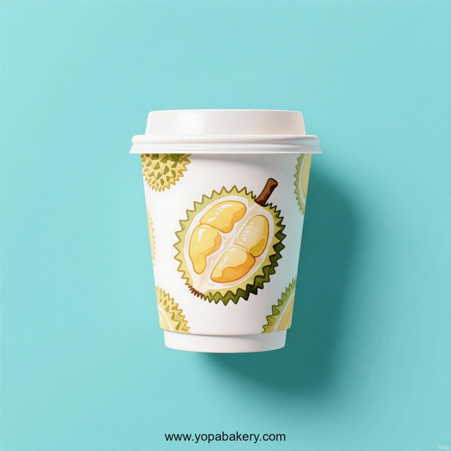 Durian Design Paper Coffee Cups Factory: 4-24 oz Custom Logo