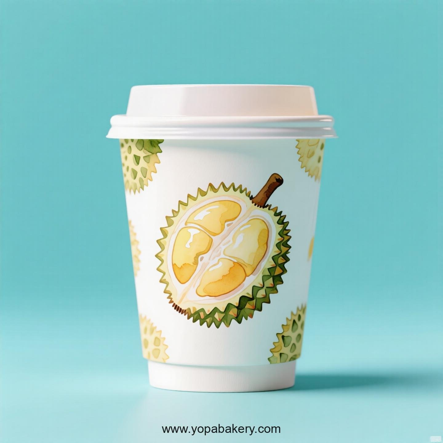 Durian Design Paper Coffee Cups Factory: 4-24 oz Custom Logo