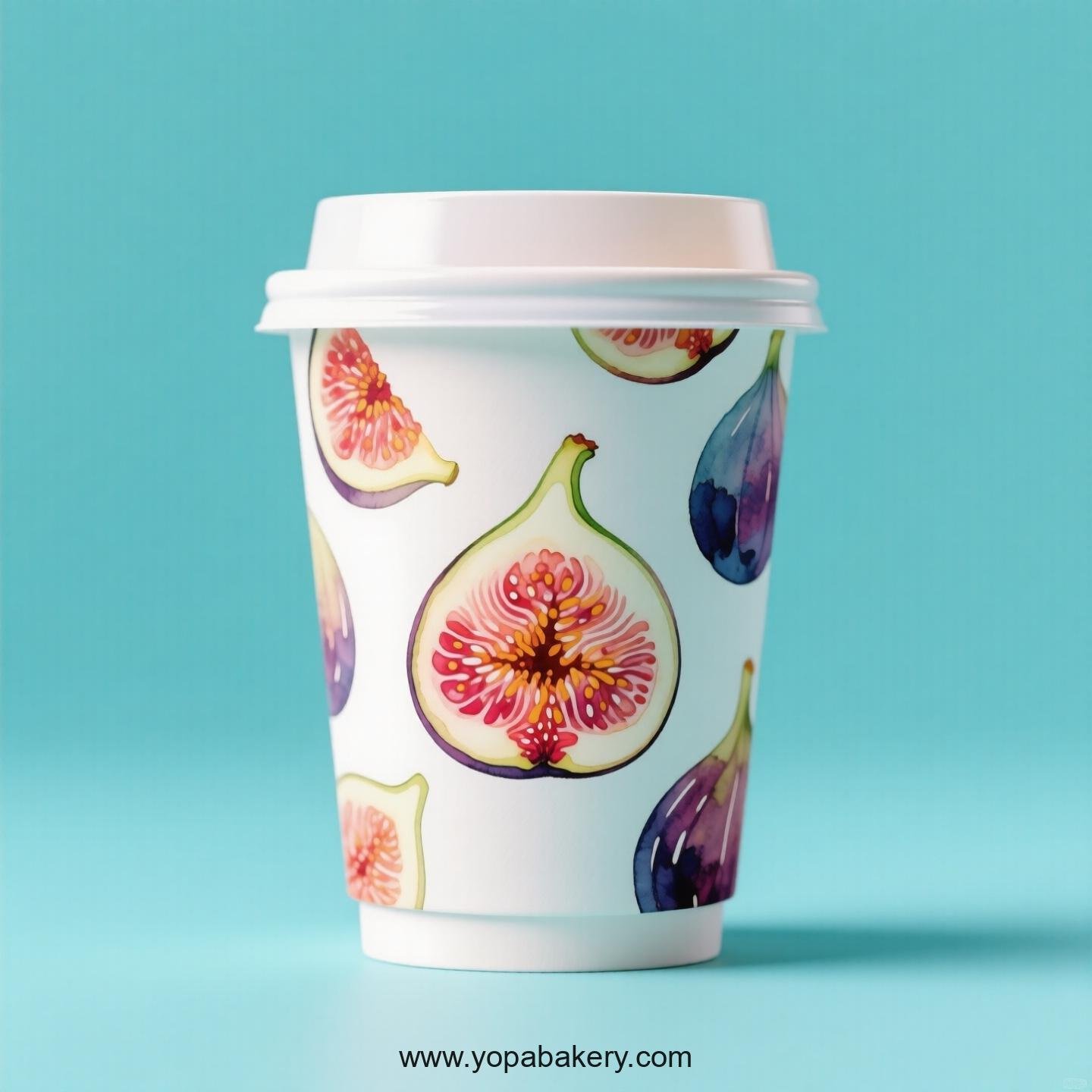 Fig Design Paper Coffee Cups Factory: 4-24 oz Custom Logo
