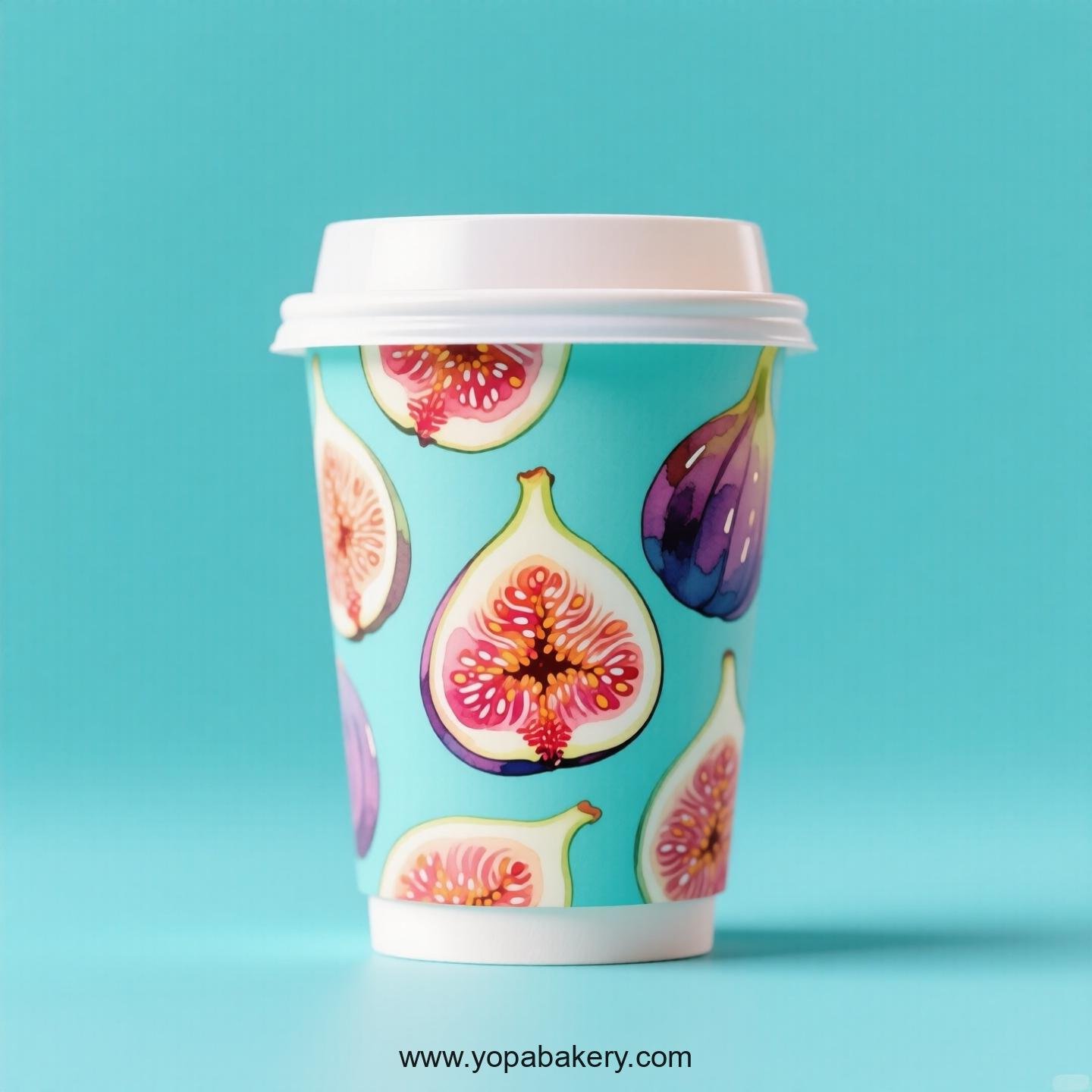 Fig Design Paper Coffee Cups Factory: 4-24 oz Custom Logo