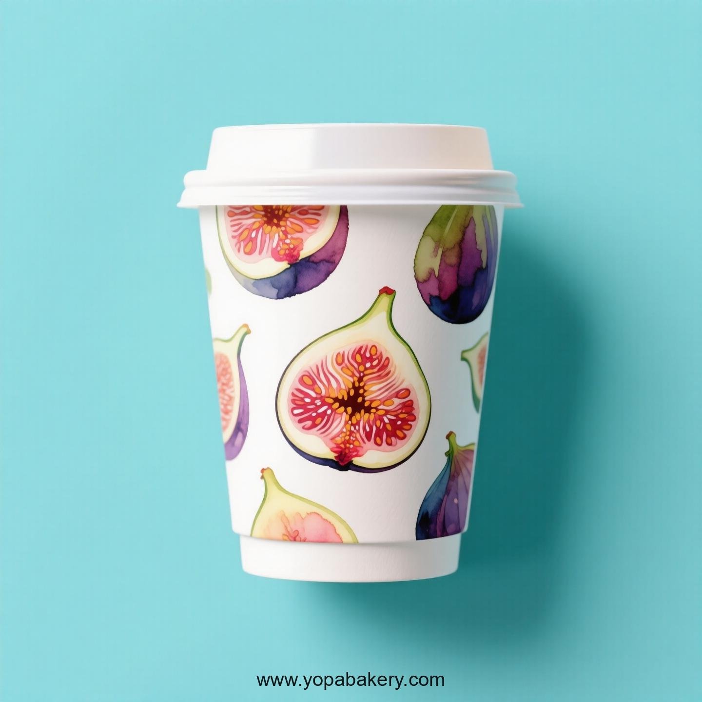 Fig Design Paper Coffee Cups Factory: 4-24 oz Custom Logo