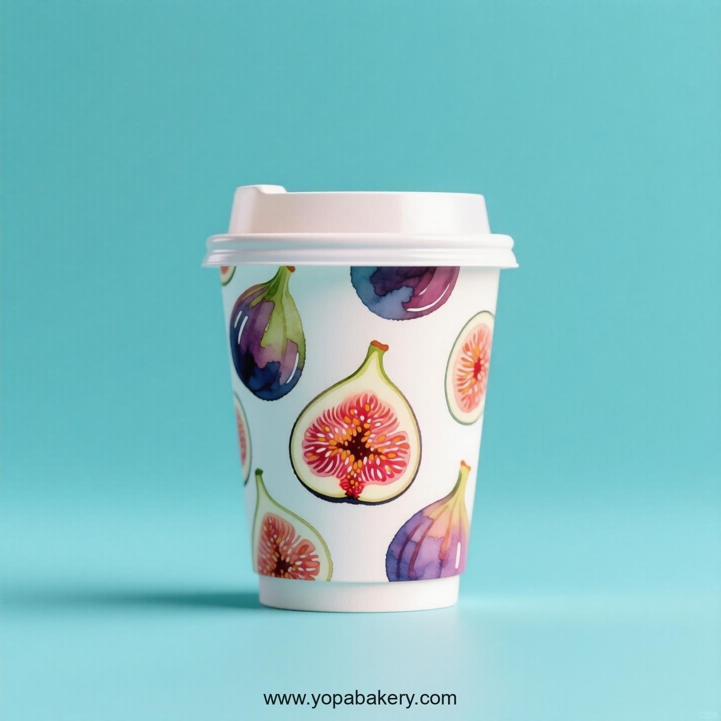 Fig Design Paper Coffee Cups Factory: 4-24 oz Custom Logo