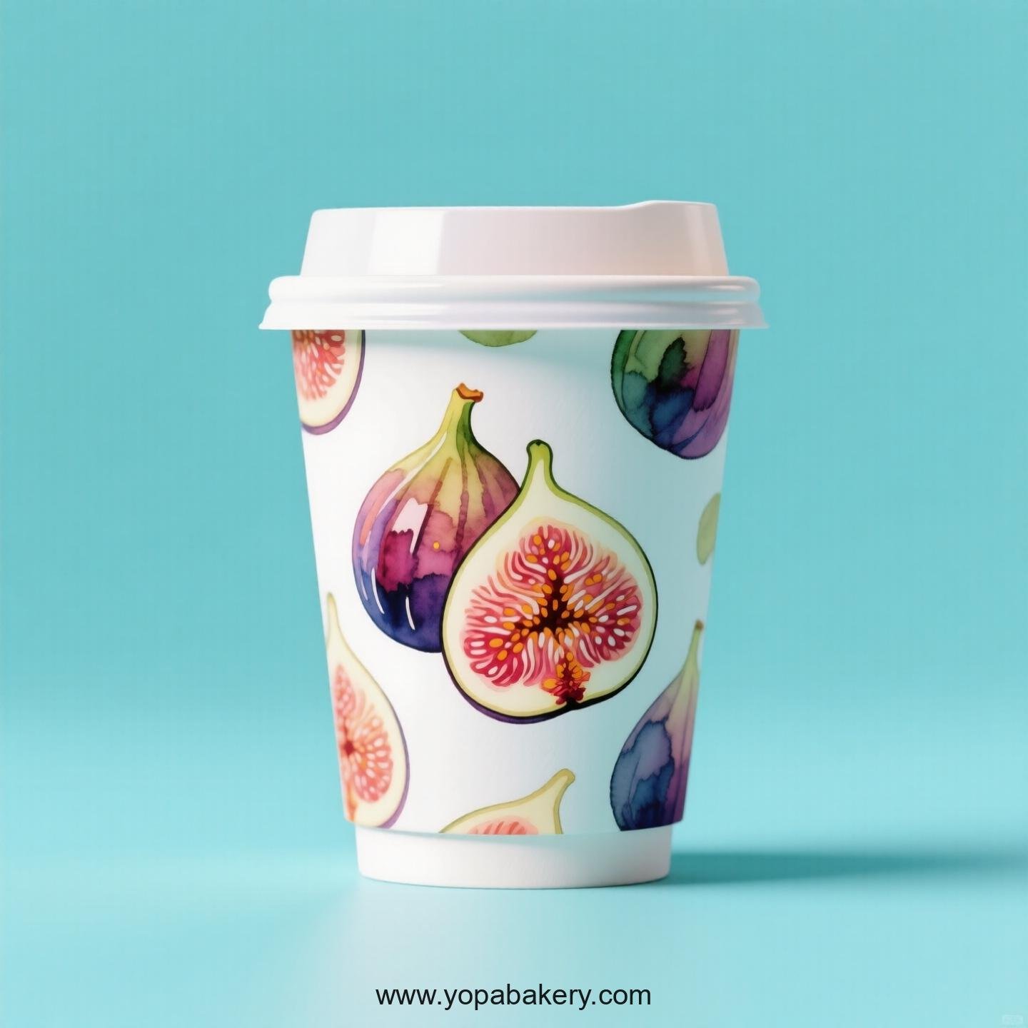 Fig Design Paper Coffee Cups Factory: 4-24 oz Custom Logo
