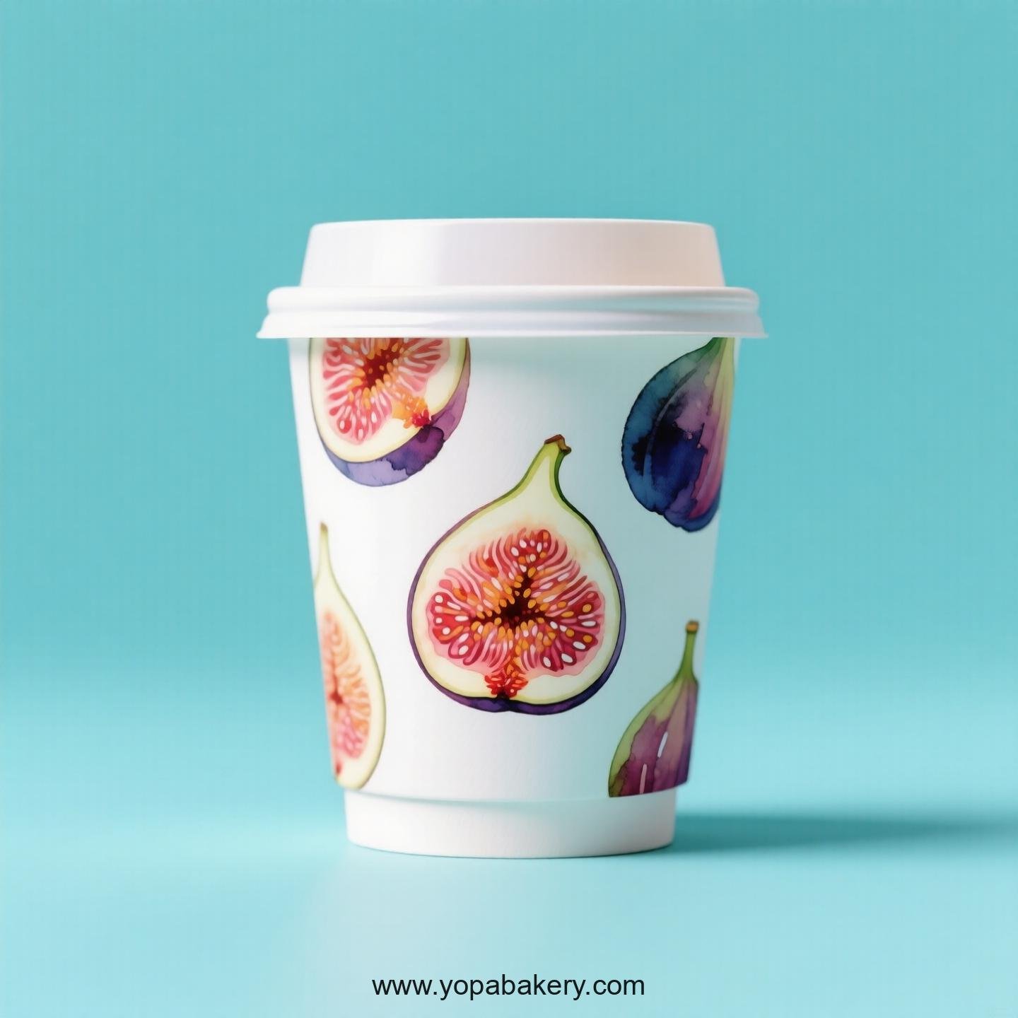Fig Design Paper Coffee Cups Factory: 4-24 oz Custom Logo