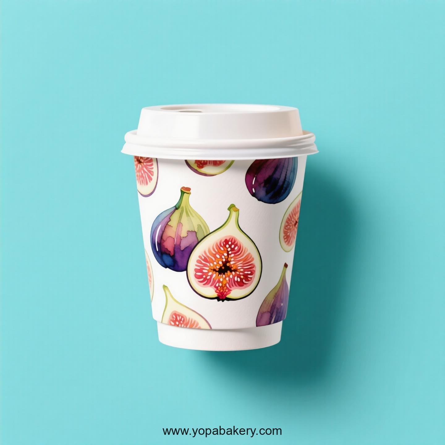 Fig Design Paper Coffee Cups Factory: 4-24 oz Custom Logo