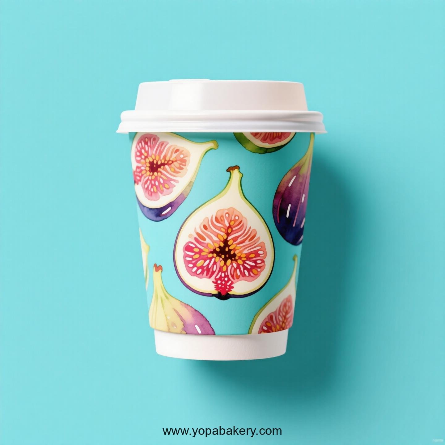Fig Design Paper Coffee Cups Factory: 4-24 oz Custom Logo