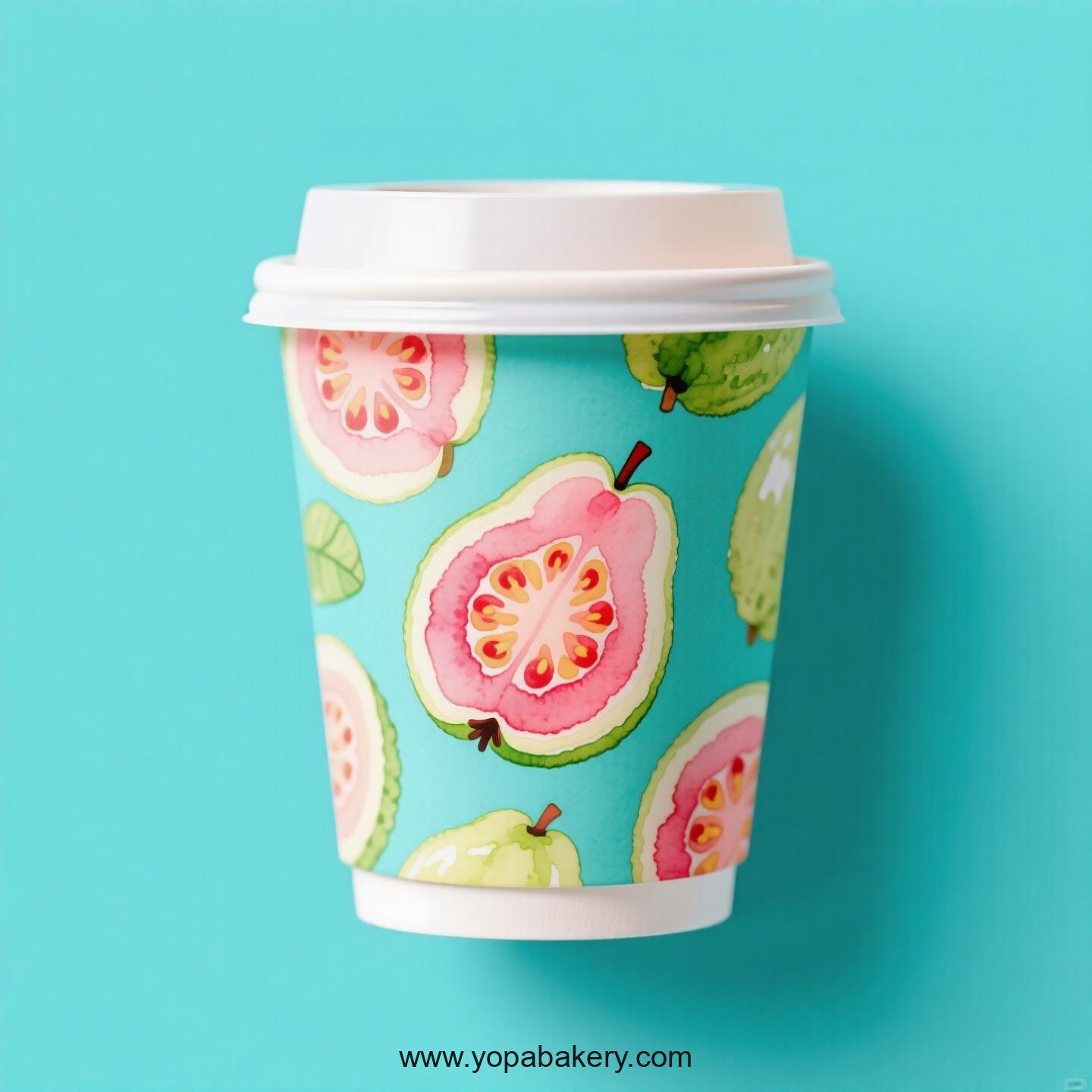 Guava Design Paper Coffee Cups Factory: 4-24 oz Custom Logo Guava Design Paper Coffee Cups Factory: 4-24 oz Custom Logo