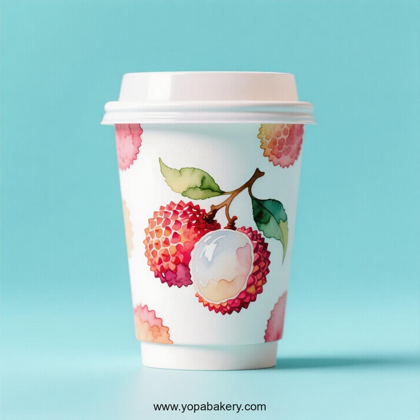 Lychee Design Paper Coffee Cups Factory: 4-24 oz Custom Logo