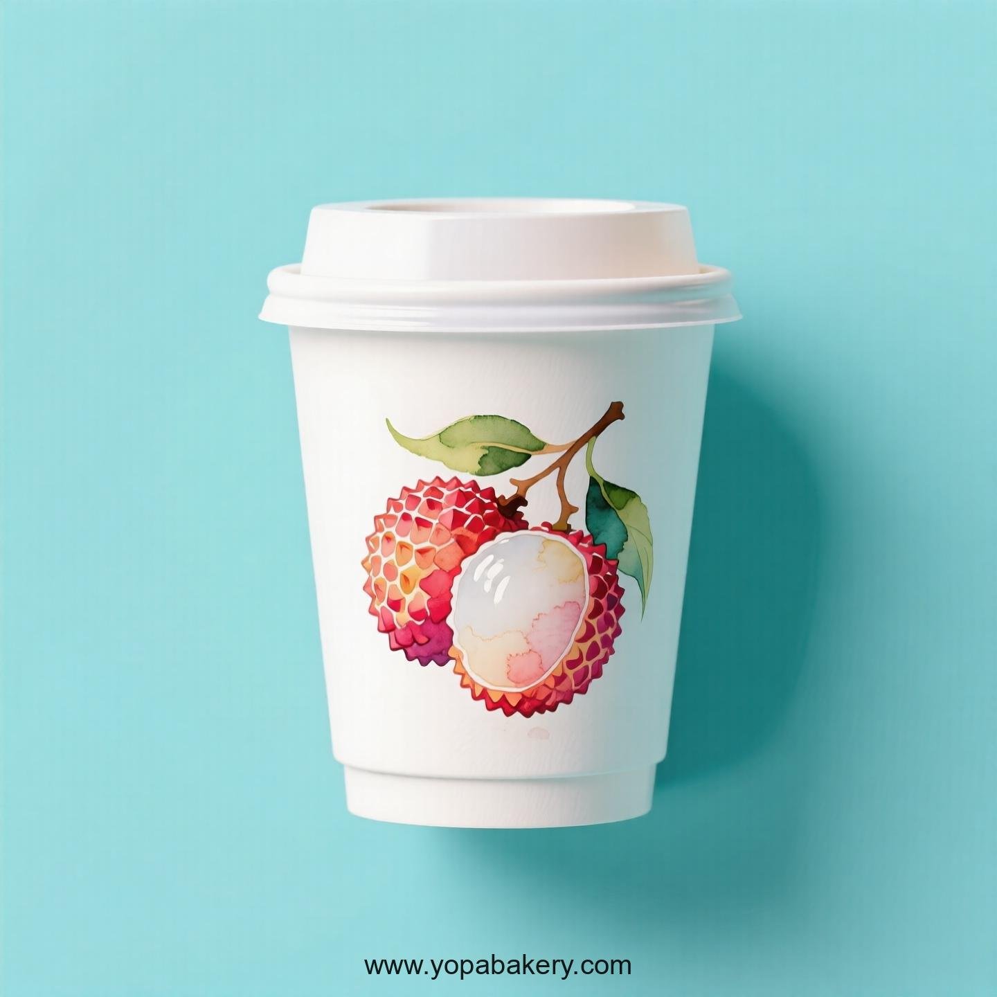 Lychee Design Paper Coffee Cups Factory: 4-24 oz Custom Logo