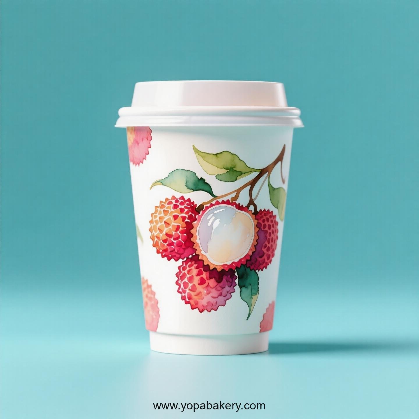 Lychee Design Paper Coffee Cups Factory: 4-24 oz Custom Logo