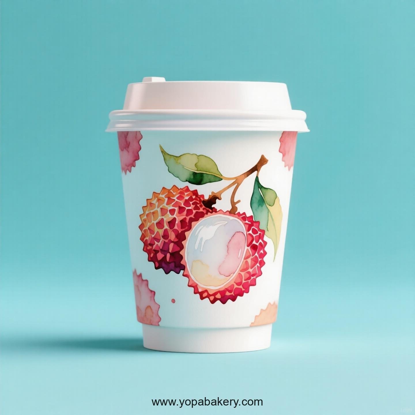 Lychee Design Paper Coffee Cups Factory: 4-24 oz Custom Logo