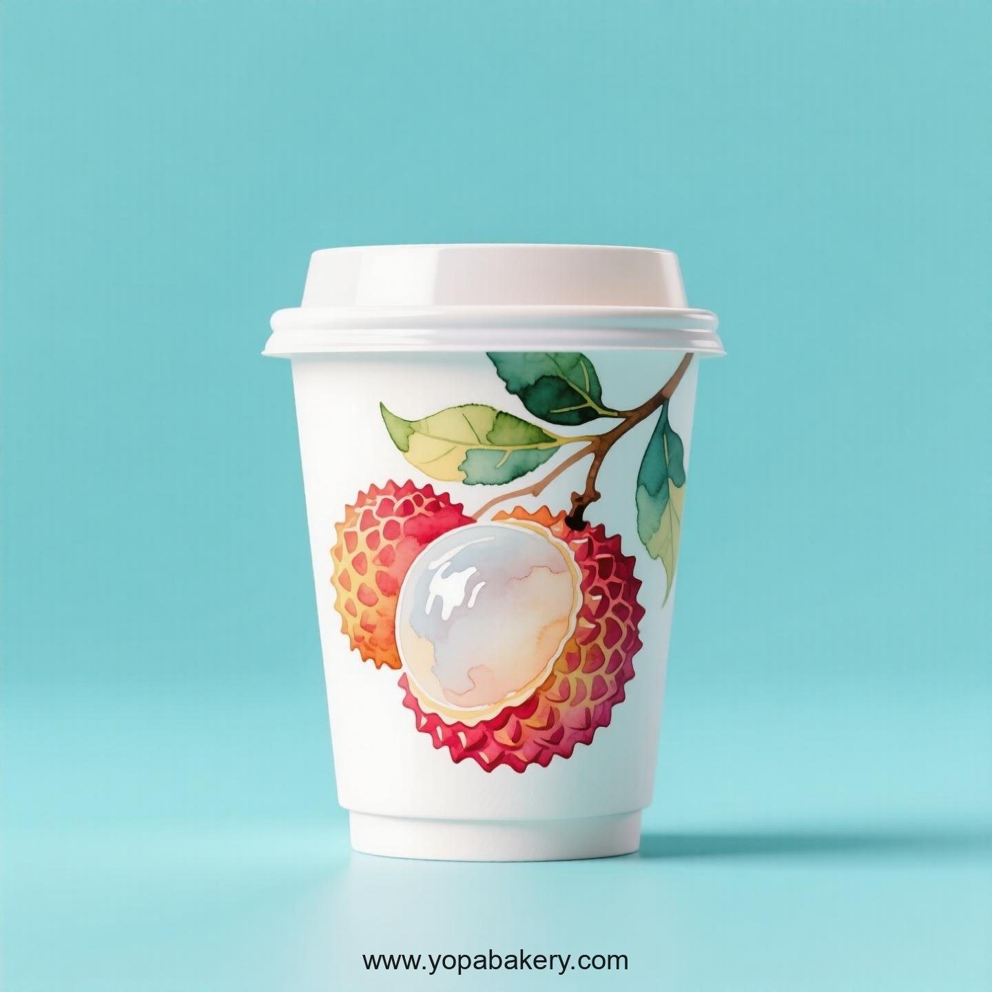 Lychee Design Paper Coffee Cups Factory: 4-24 oz Custom Logo