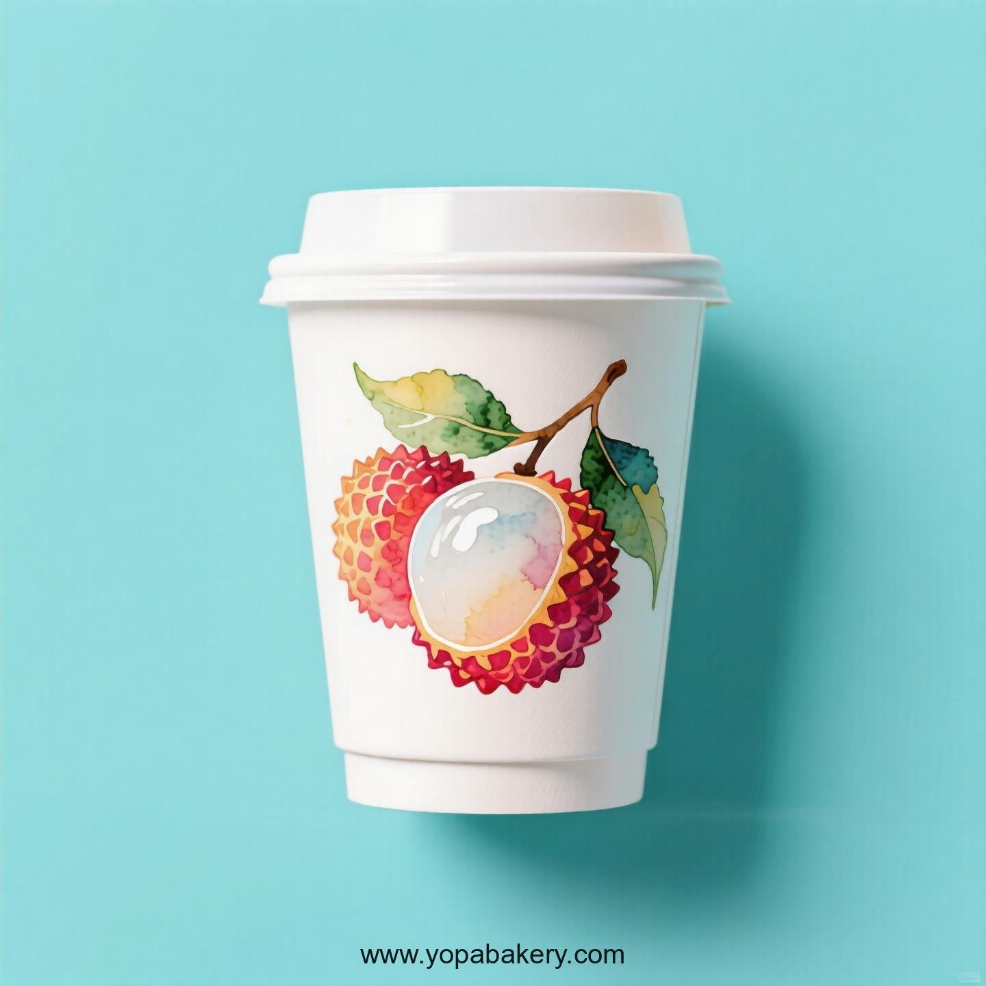 Lychee Design Paper Coffee Cups Factory: 4-24 oz Custom Logo