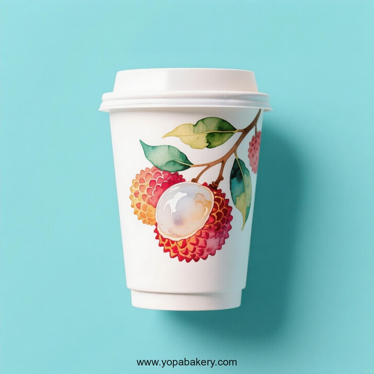Lychee Design Paper Coffee Cups Factory: 4-24 oz Custom Logo