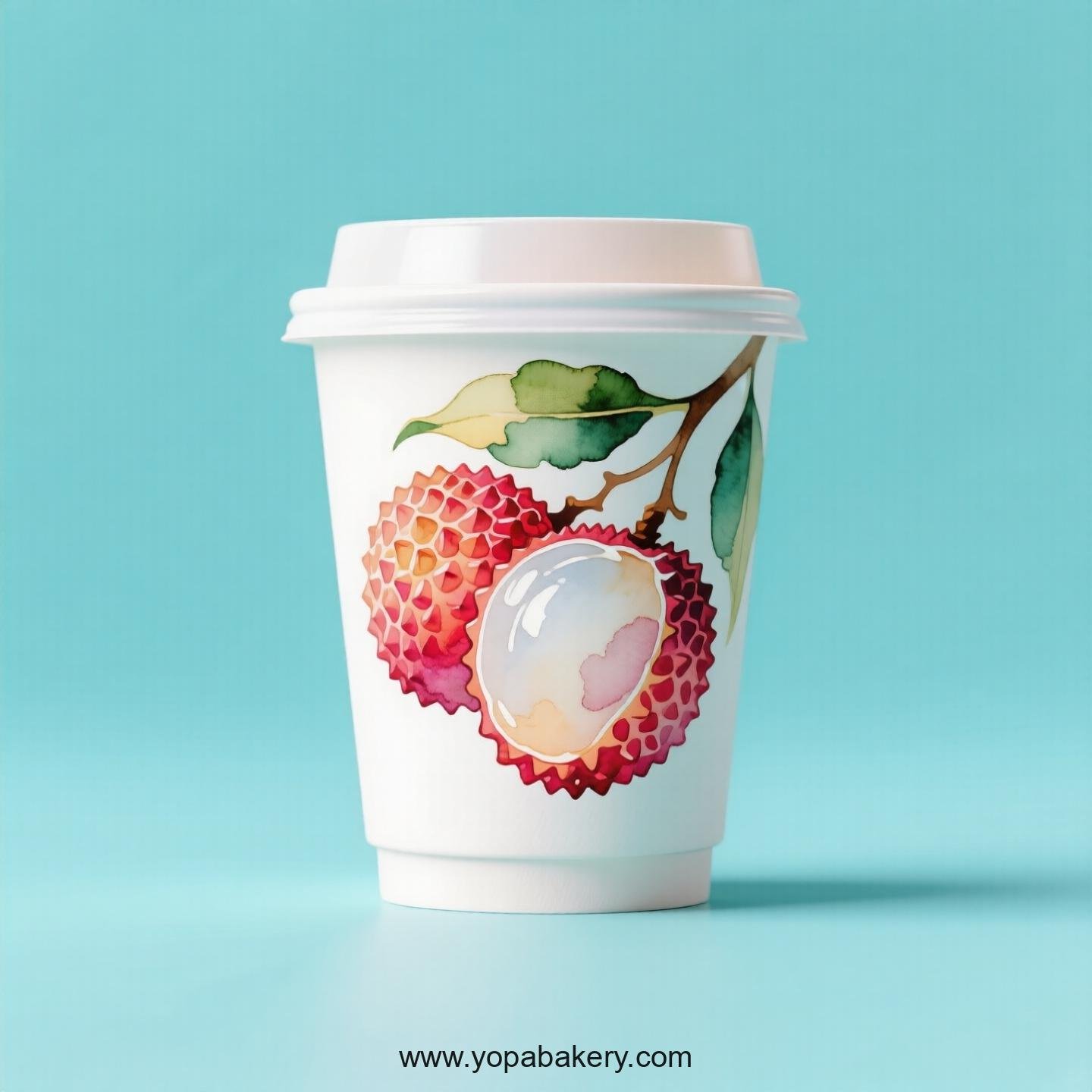 Lychee Design Paper Coffee Cups Factory: 4-24 oz Custom Logo