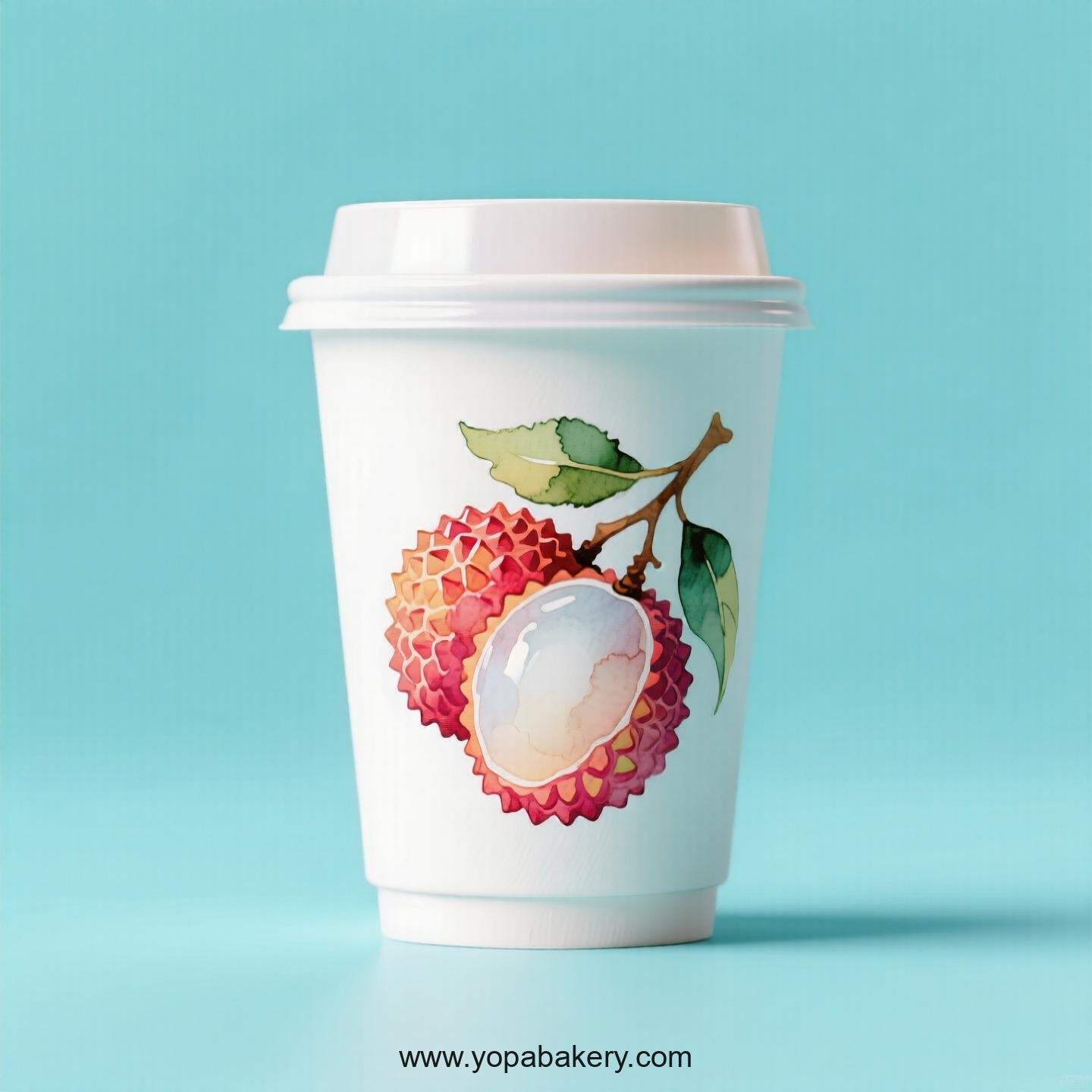 Lychee Design Paper Coffee Cups Factory: 4-24 oz Custom Logo