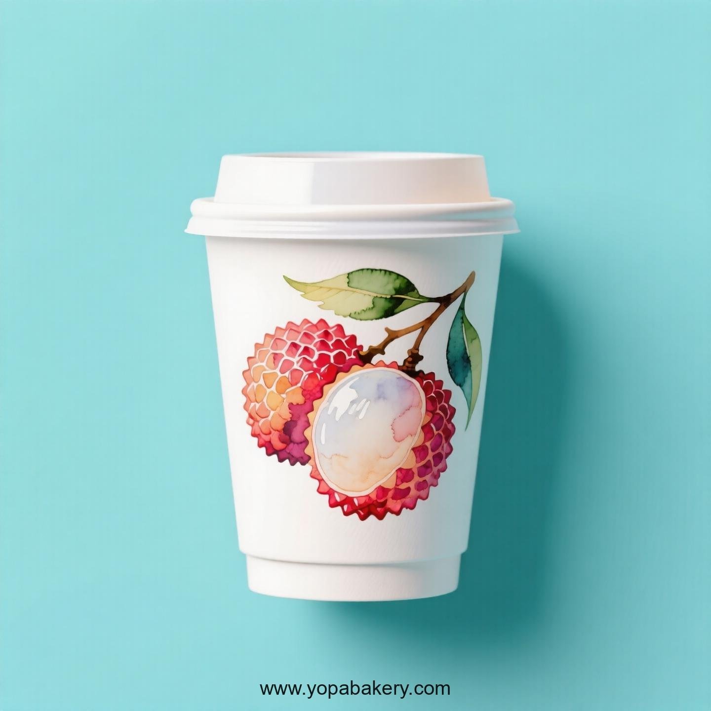 Lychee Design Paper Coffee Cups Factory: 4-24 oz Custom Logo