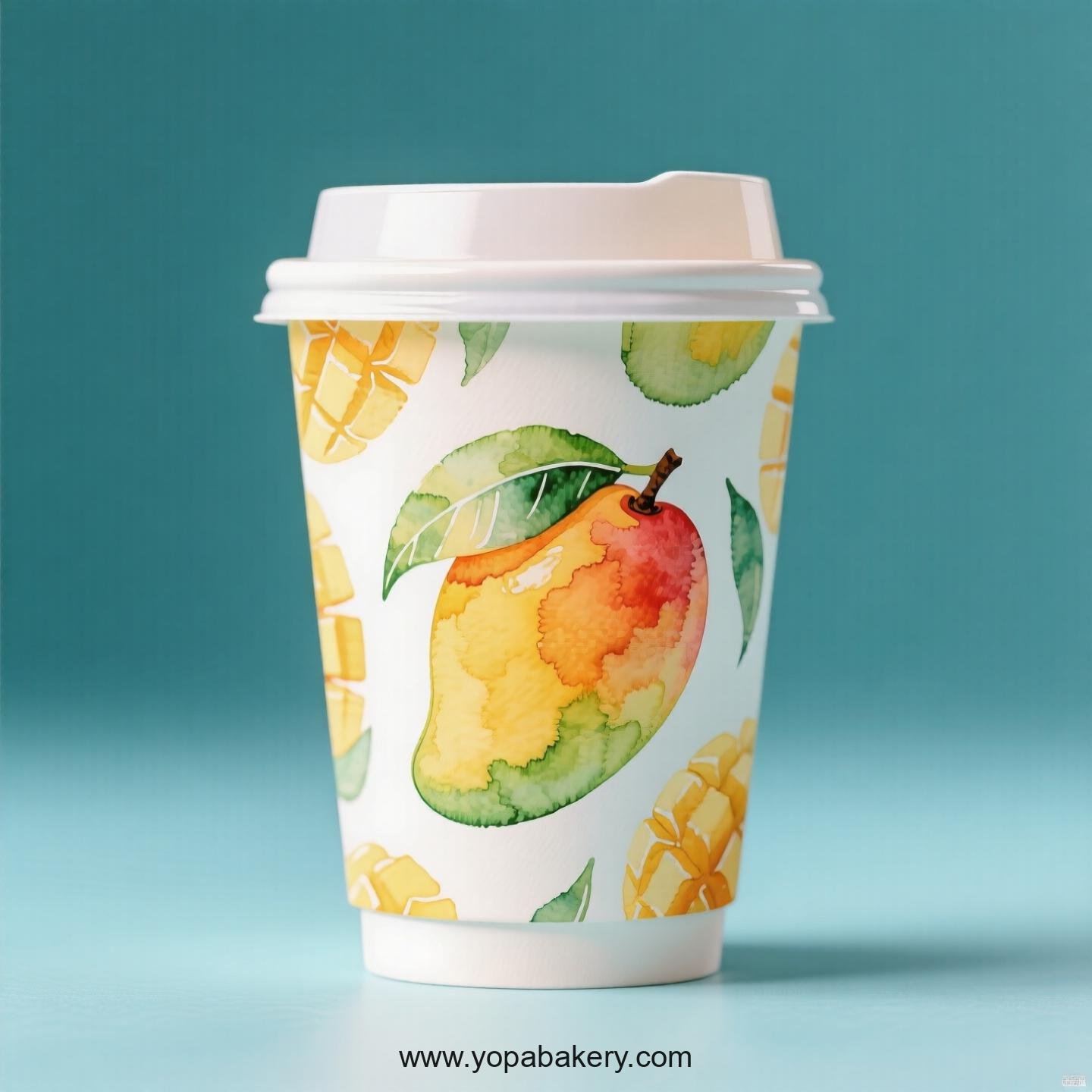 Mango Design Paper Coffee Cups Factory: 4-24 oz Custom Logo
