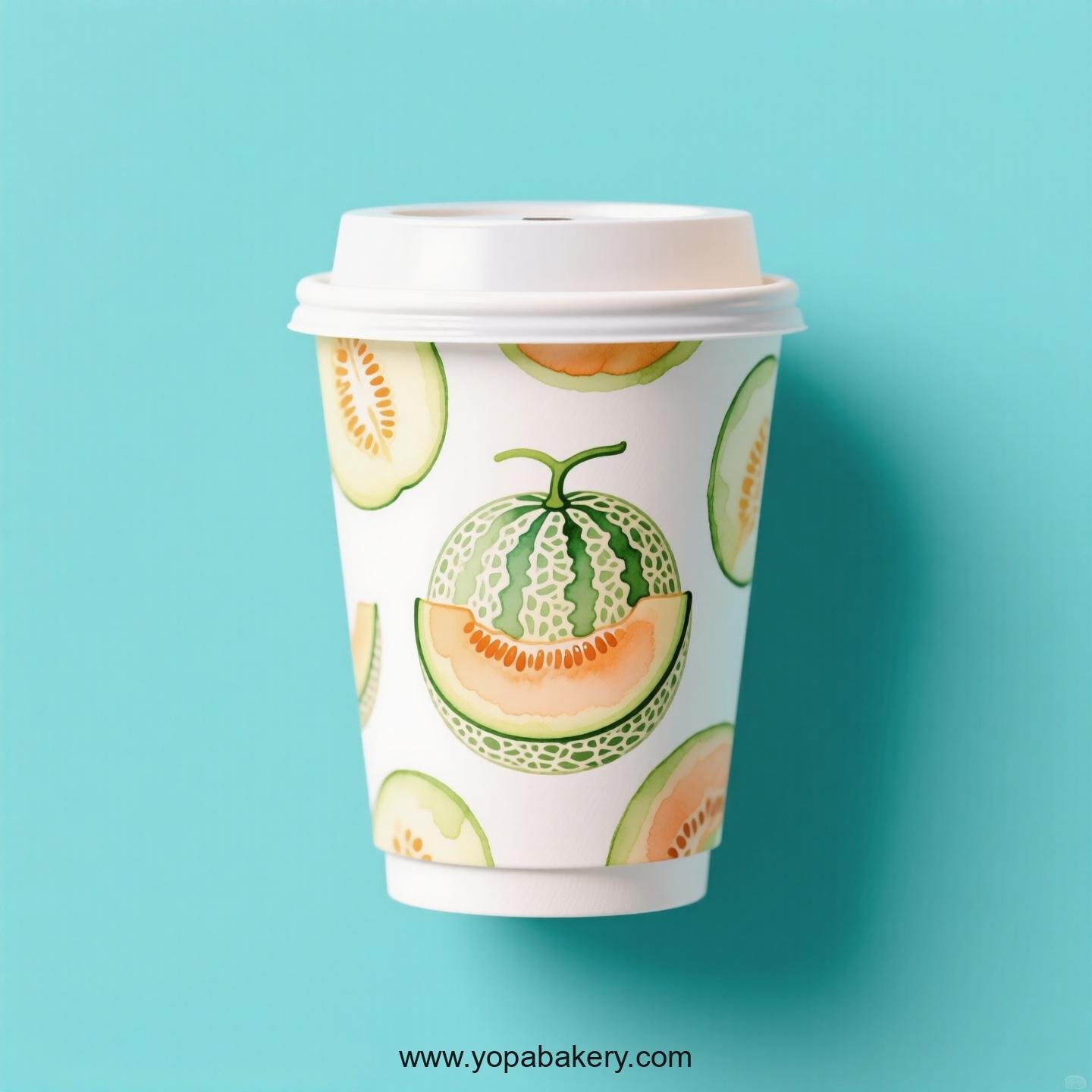 Melon Design Paper Coffee Cups Factory: 4-24 oz Custom Logo Melon Design Paper Coffee Cups Factory: 4-24 oz Custom Logo