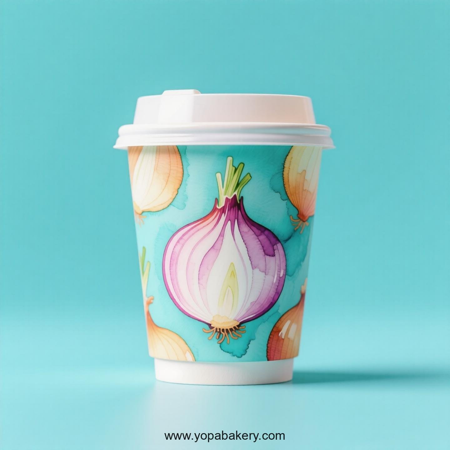 Onion Design Paper Coffee Cups Factory: 4-24 oz Custom Logo