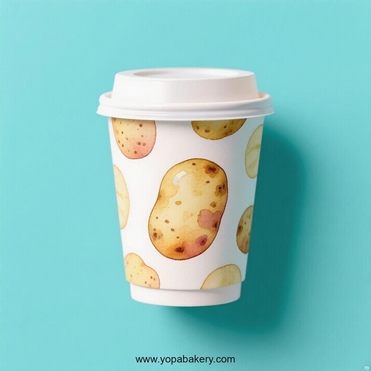Potato Design Paper Coffee Cups Factory: 4-24 oz Custom Logo