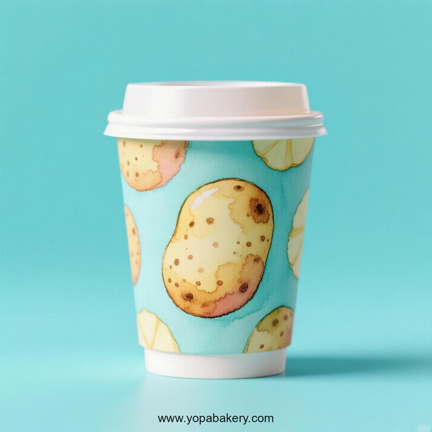 Potato Design Paper Coffee Cups Factory: 4-24 oz Custom Logo