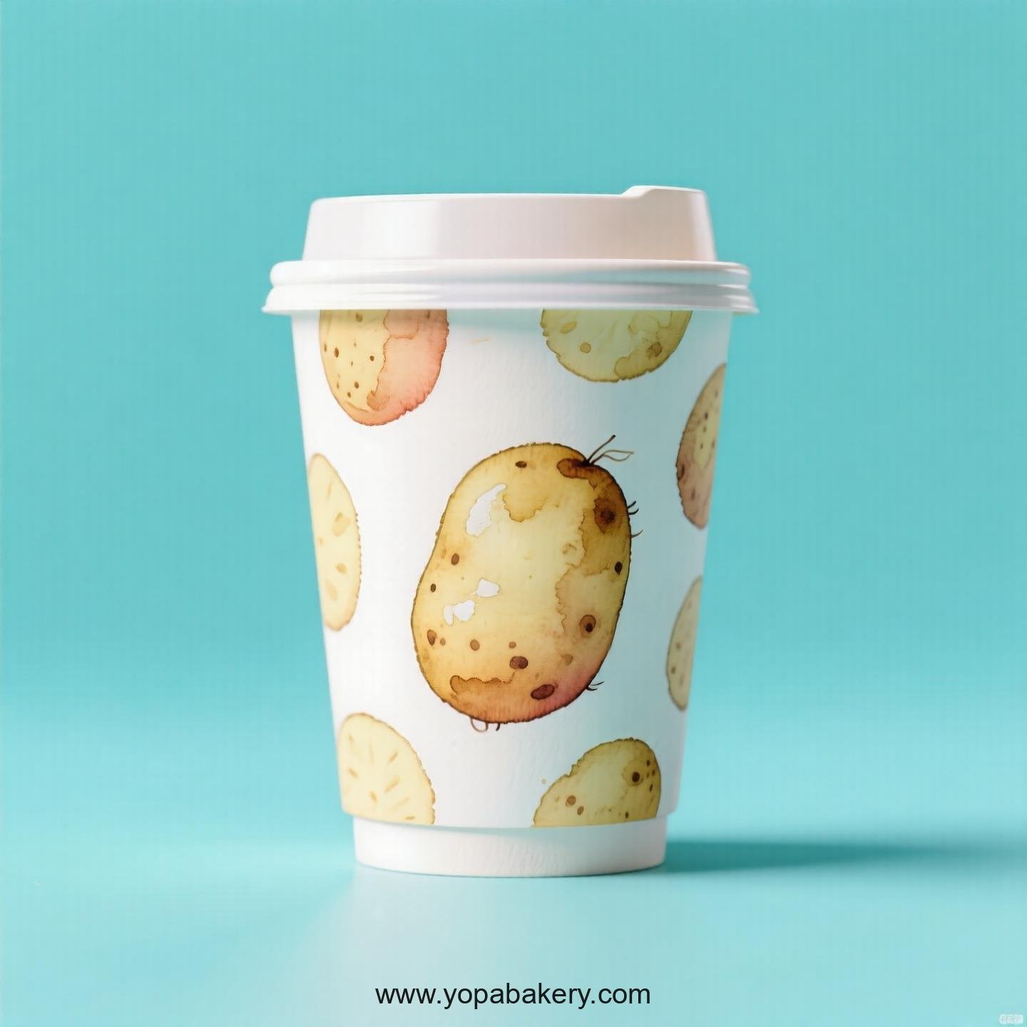 Potato Design Paper Coffee Cups Factory: 4-24 oz Custom Logo