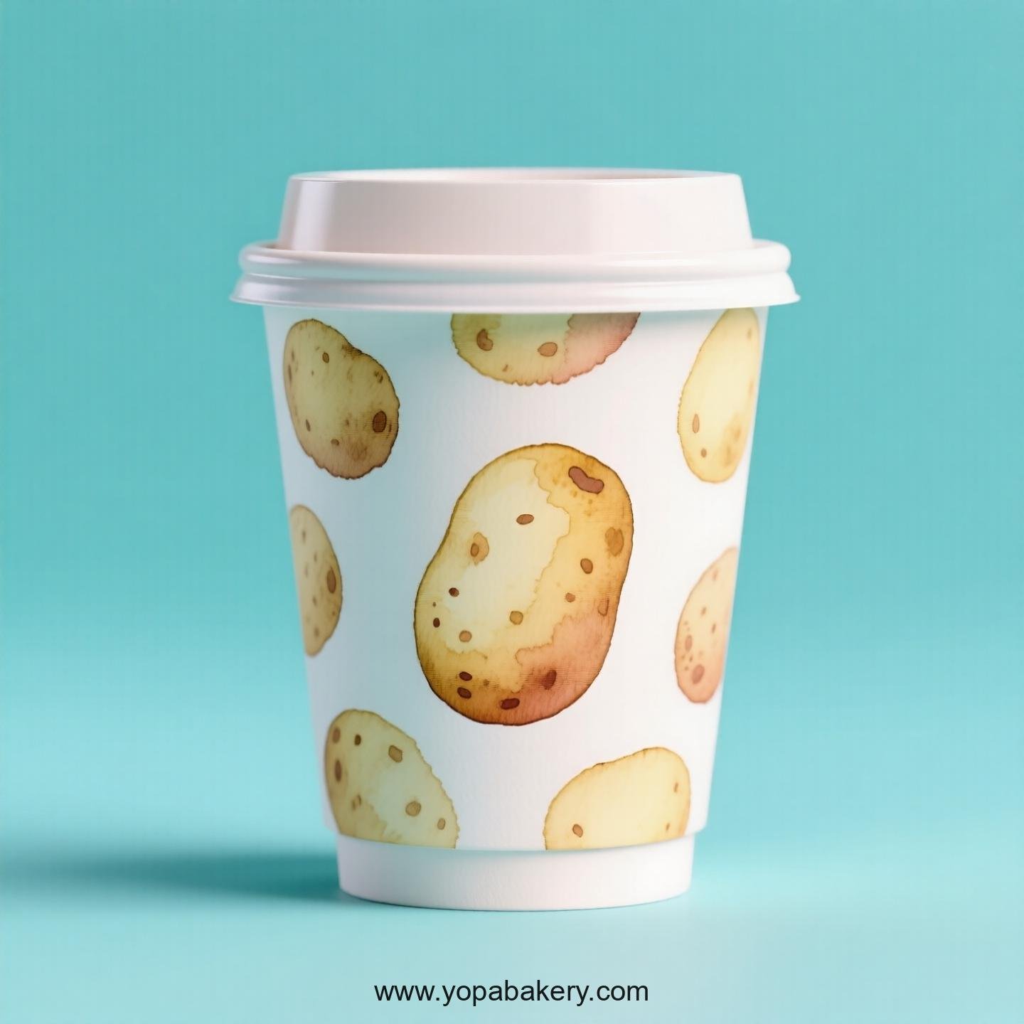 Potato Design Paper Coffee Cups Factory: 4-24 oz Custom Logo