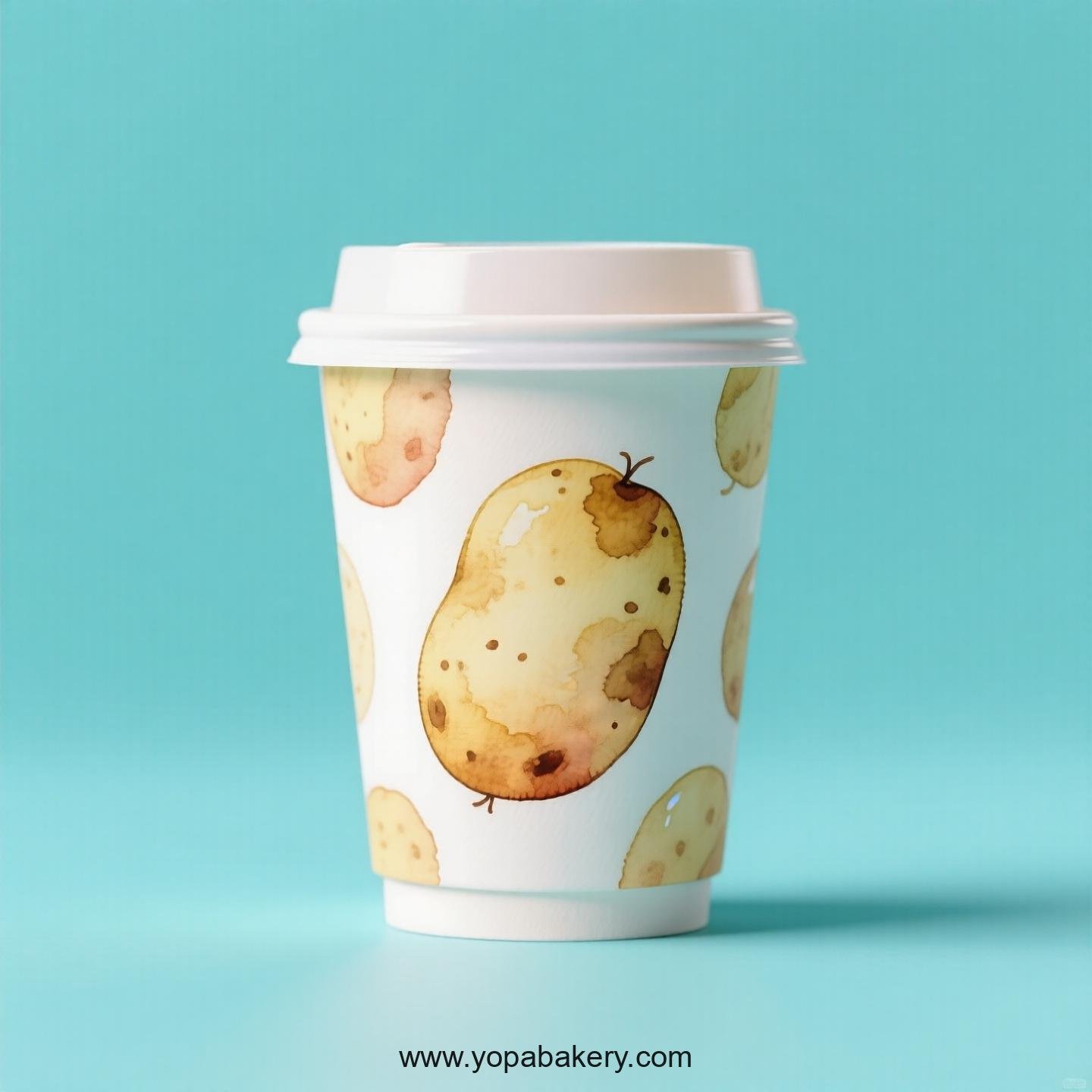 Potato Design Paper Coffee Cups Factory: 4-24 oz Custom Logo